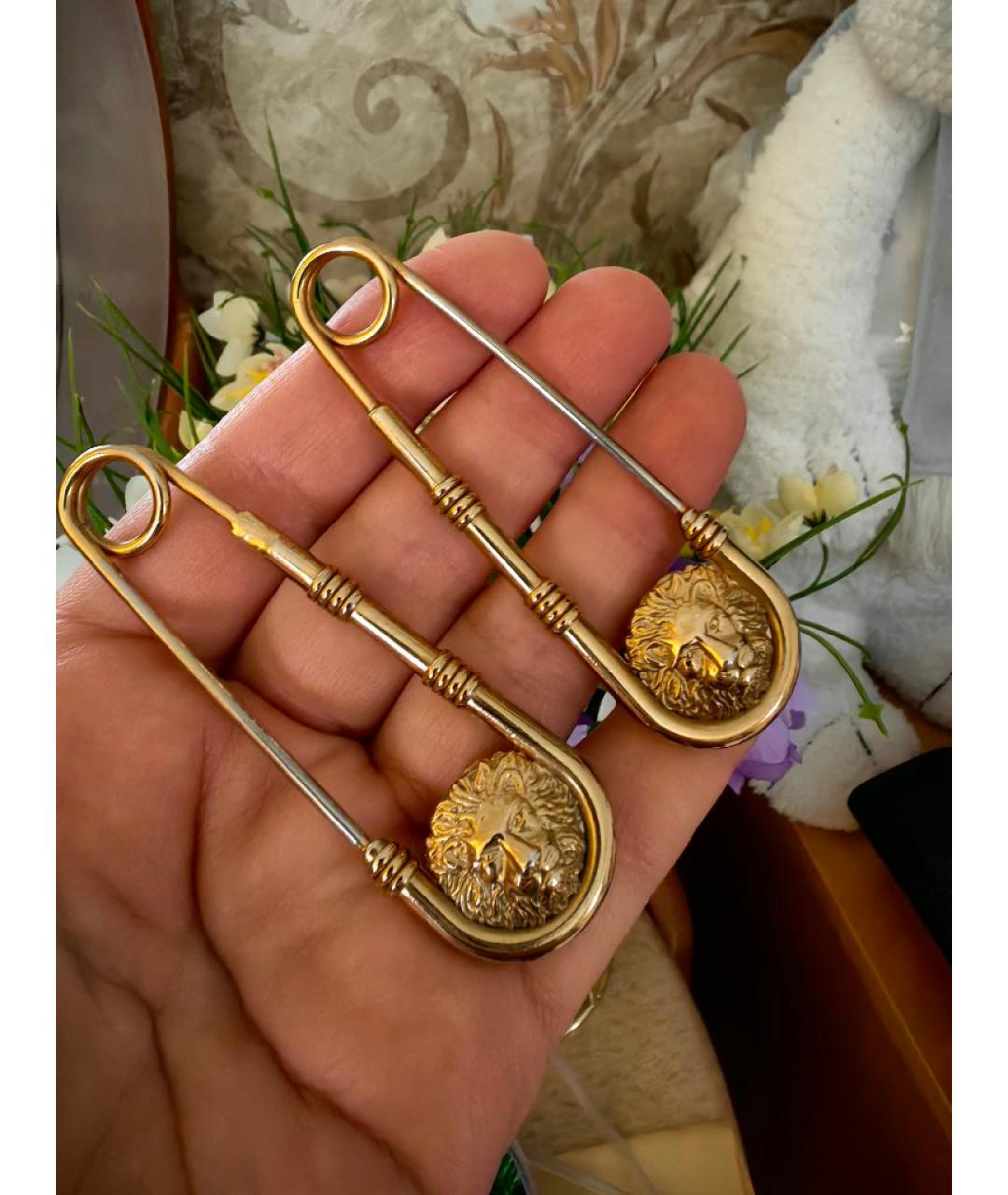 VERSACE Золотая металлическая булавка / брошь, фото 2