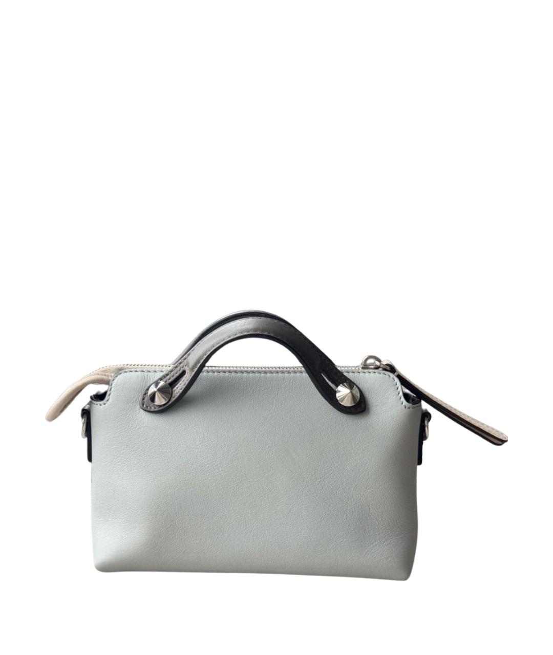 FENDI Голубая кожаная сумка через плечо, фото 3