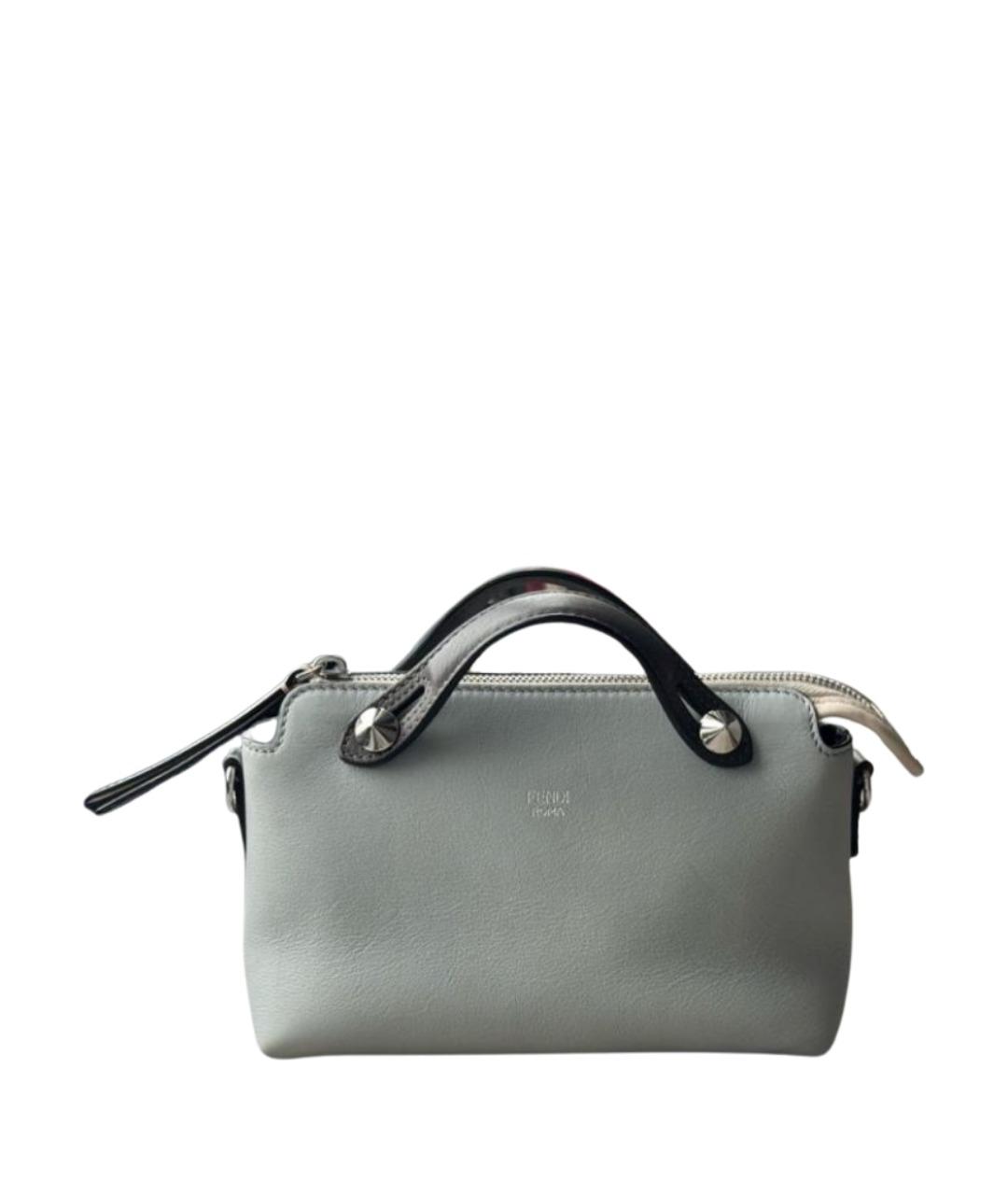 FENDI Голубая кожаная сумка через плечо, фото 1