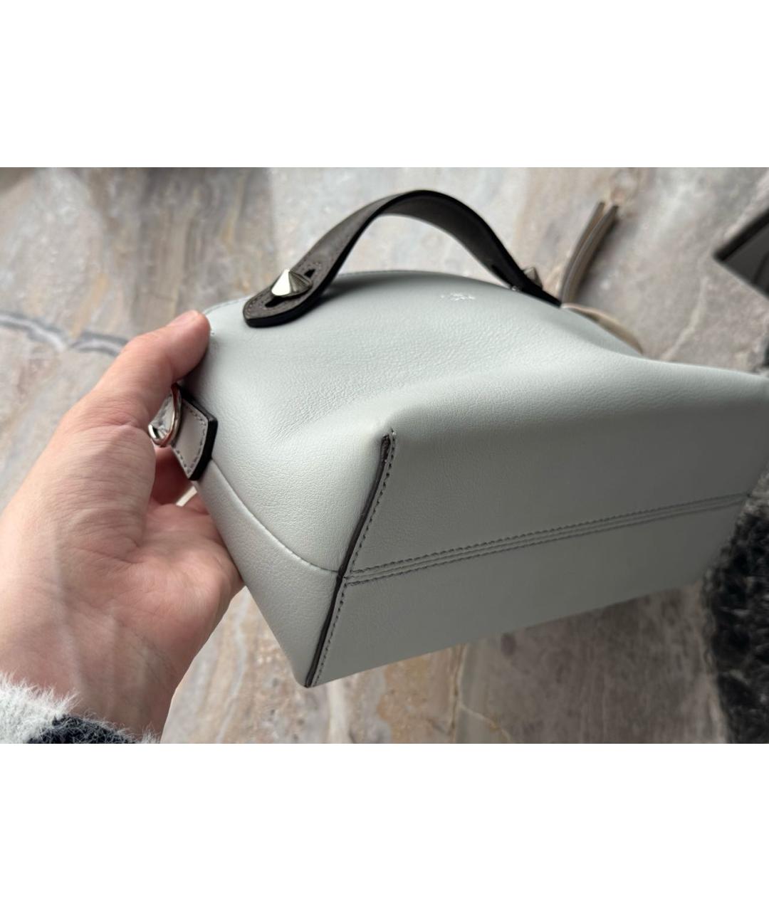 FENDI Голубая кожаная сумка через плечо, фото 5