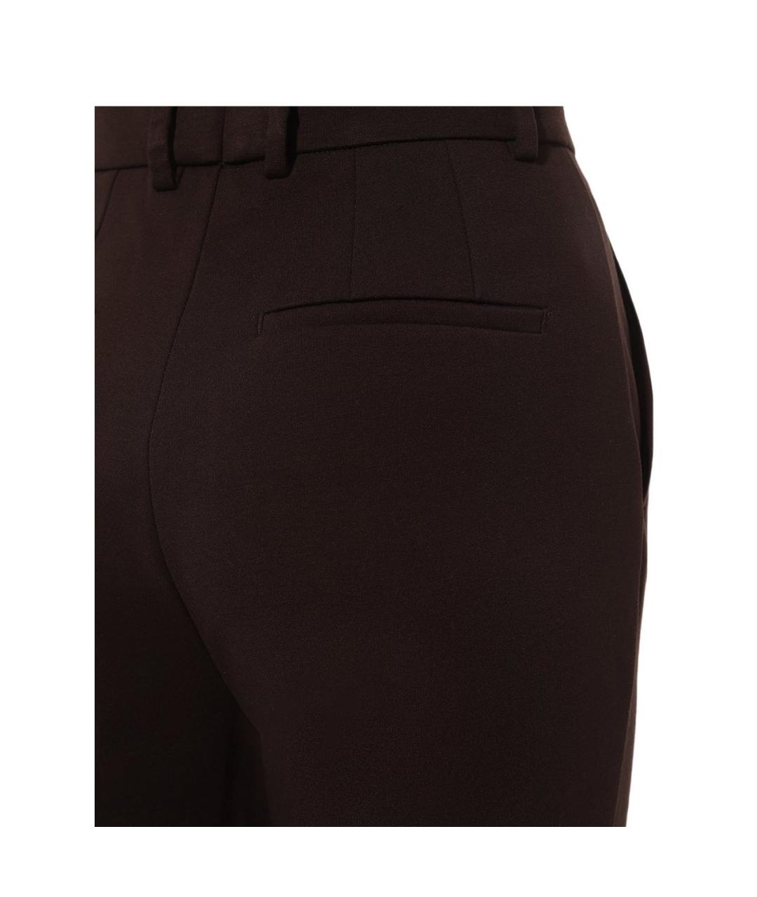DOLCE&GABBANA Коричневые вискозные брюки узкие, фото 7