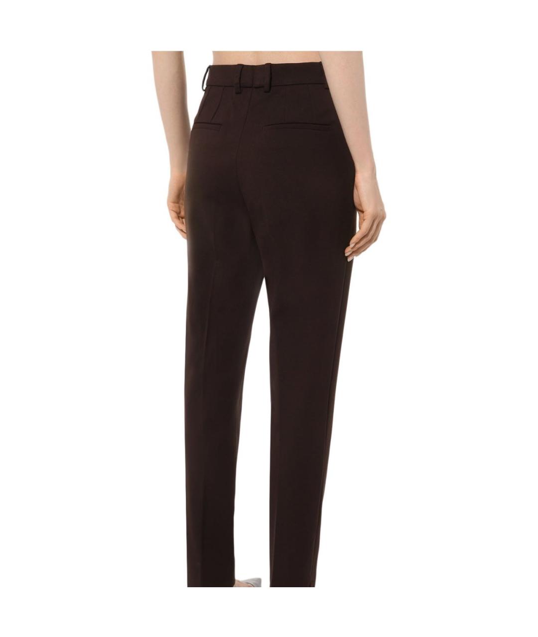 DOLCE&GABBANA Коричневые вискозные брюки узкие, фото 2