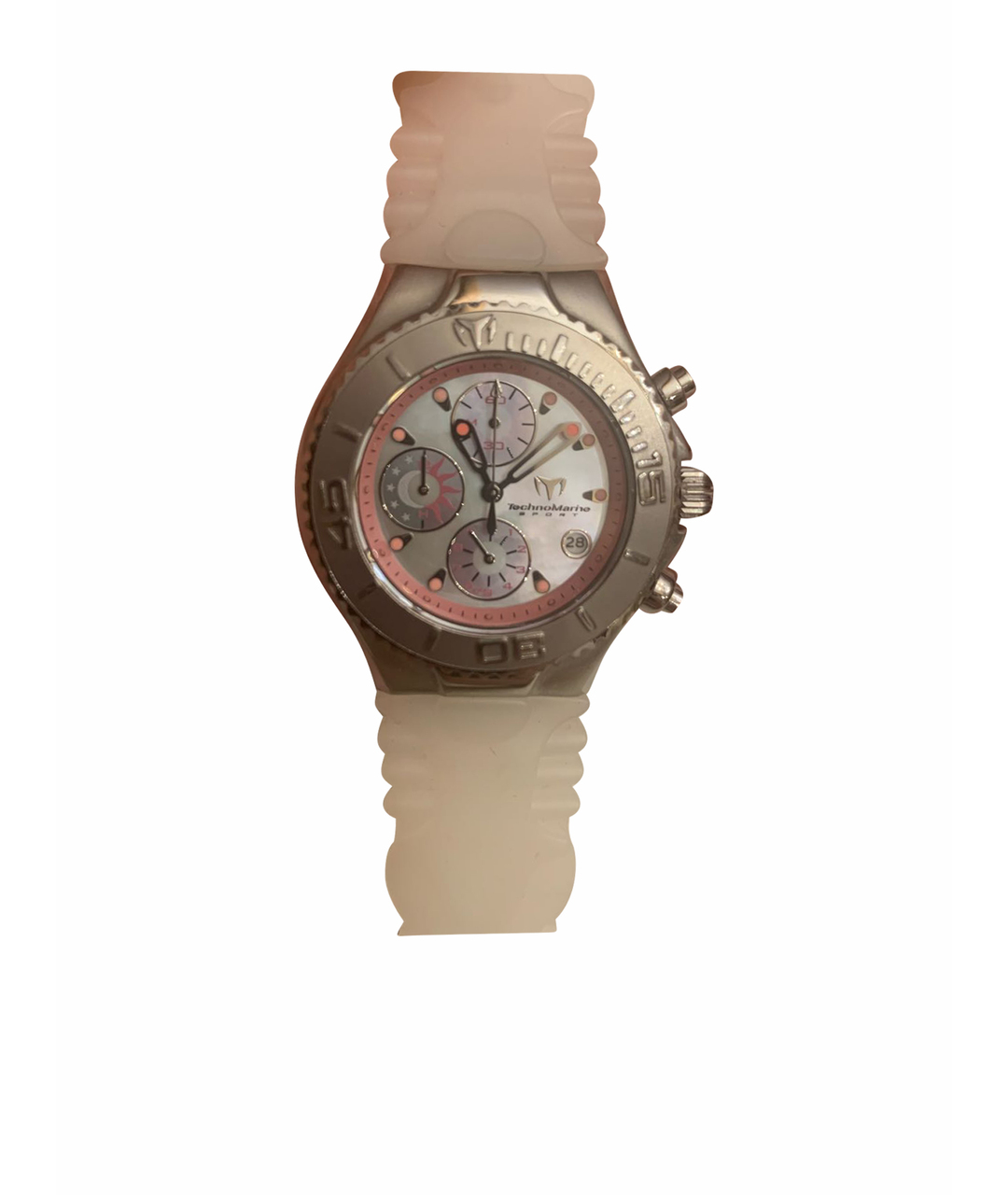 TechnoMarine Розовые стальные часы, фото 1