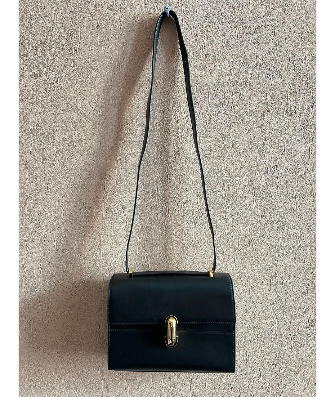 Savette Черная кожаная сумка через плечо, фото 8