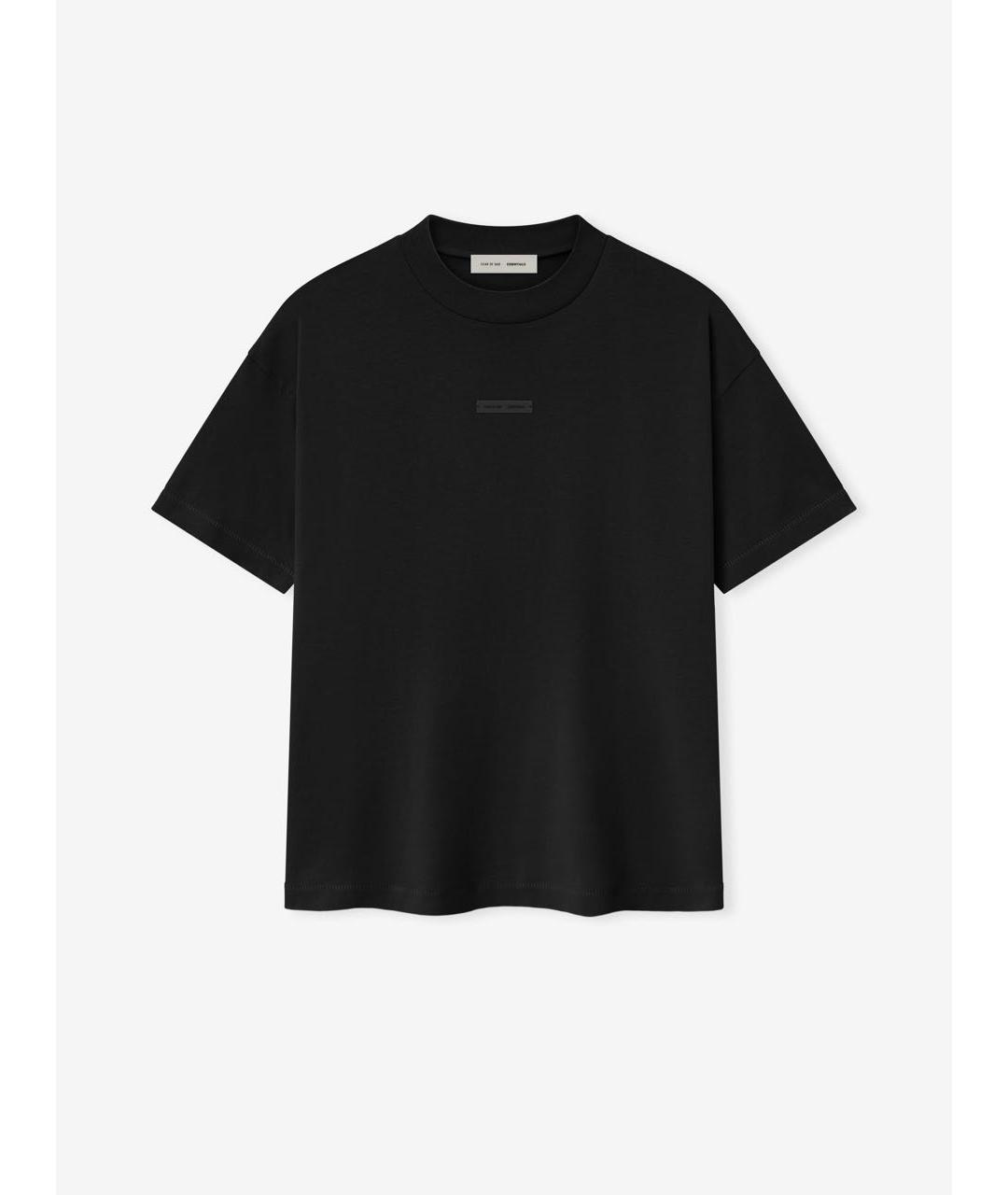 FEAR OF GOD ESSENTIALS Черная хлопковая футболка, фото 4