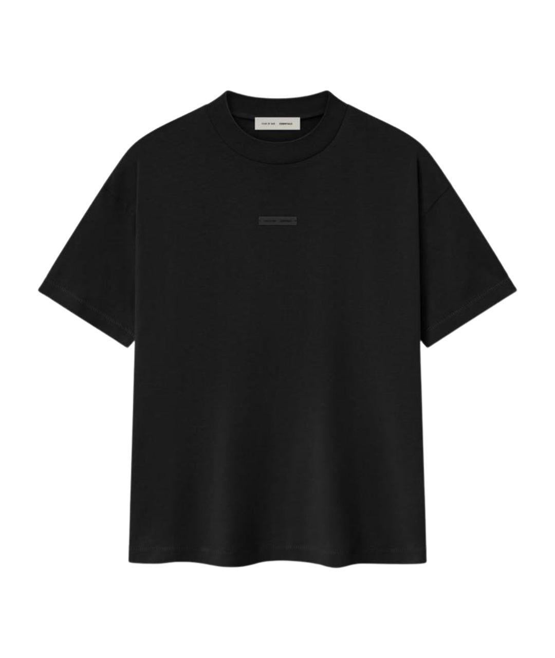 FEAR OF GOD ESSENTIALS Черная хлопковая футболка, фото 1