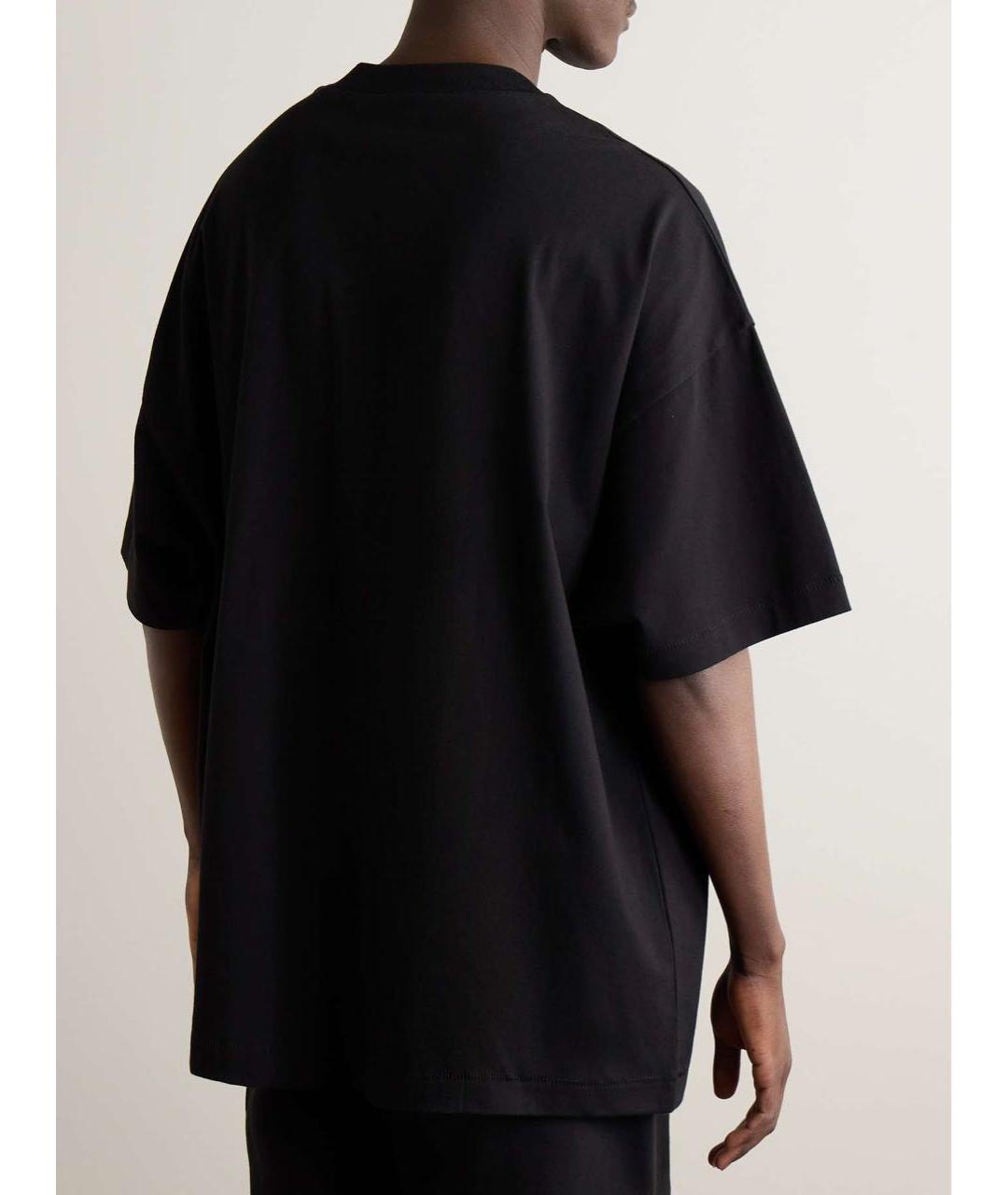 FEAR OF GOD ESSENTIALS Черная хлопковая футболка, фото 5