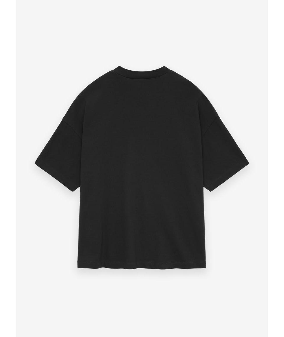 FEAR OF GOD ESSENTIALS Черная хлопковая футболка, фото 2