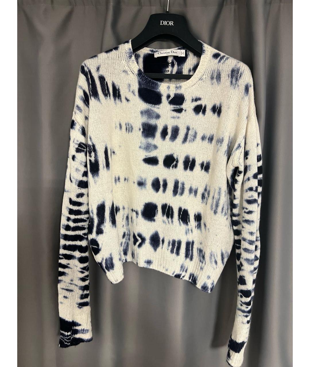 CHRISTIAN DIOR Темно-синий кашемировый джемпер / свитер, фото 9