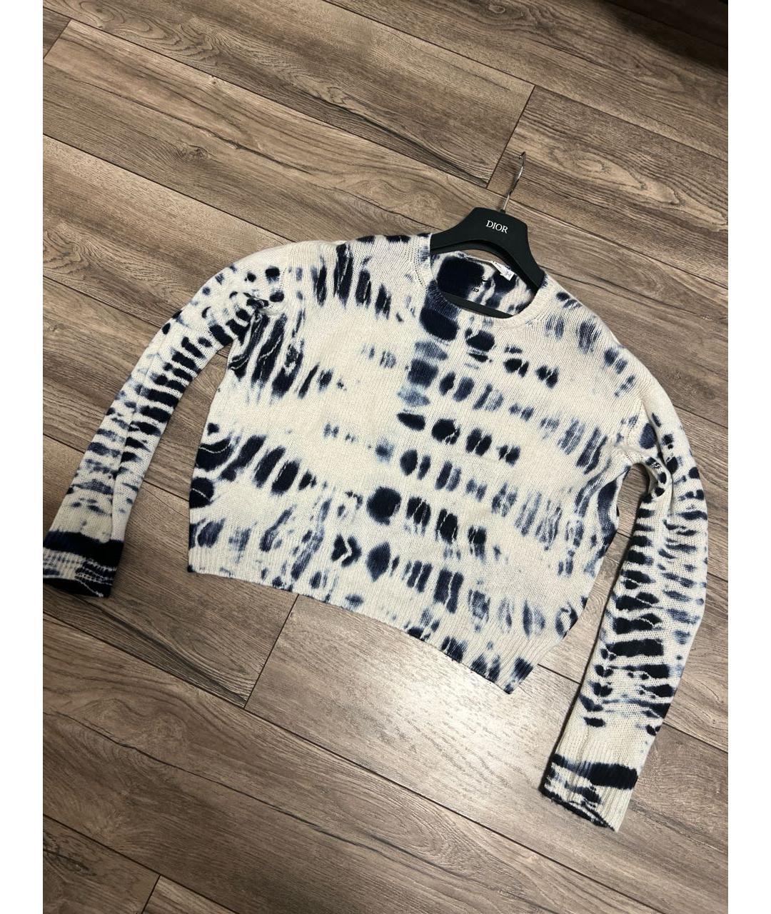 CHRISTIAN DIOR Темно-синий кашемировый джемпер / свитер, фото 7
