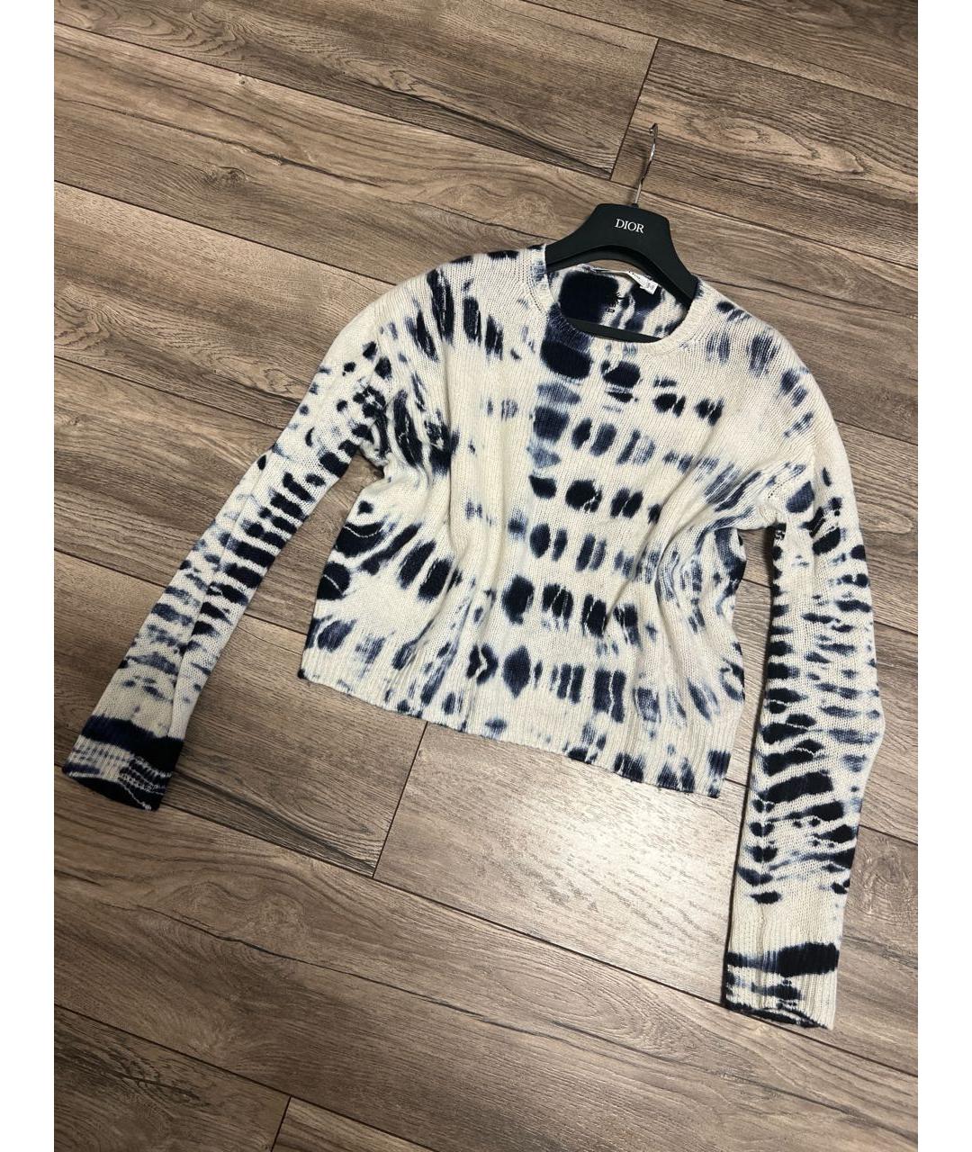 CHRISTIAN DIOR Темно-синий кашемировый джемпер / свитер, фото 8