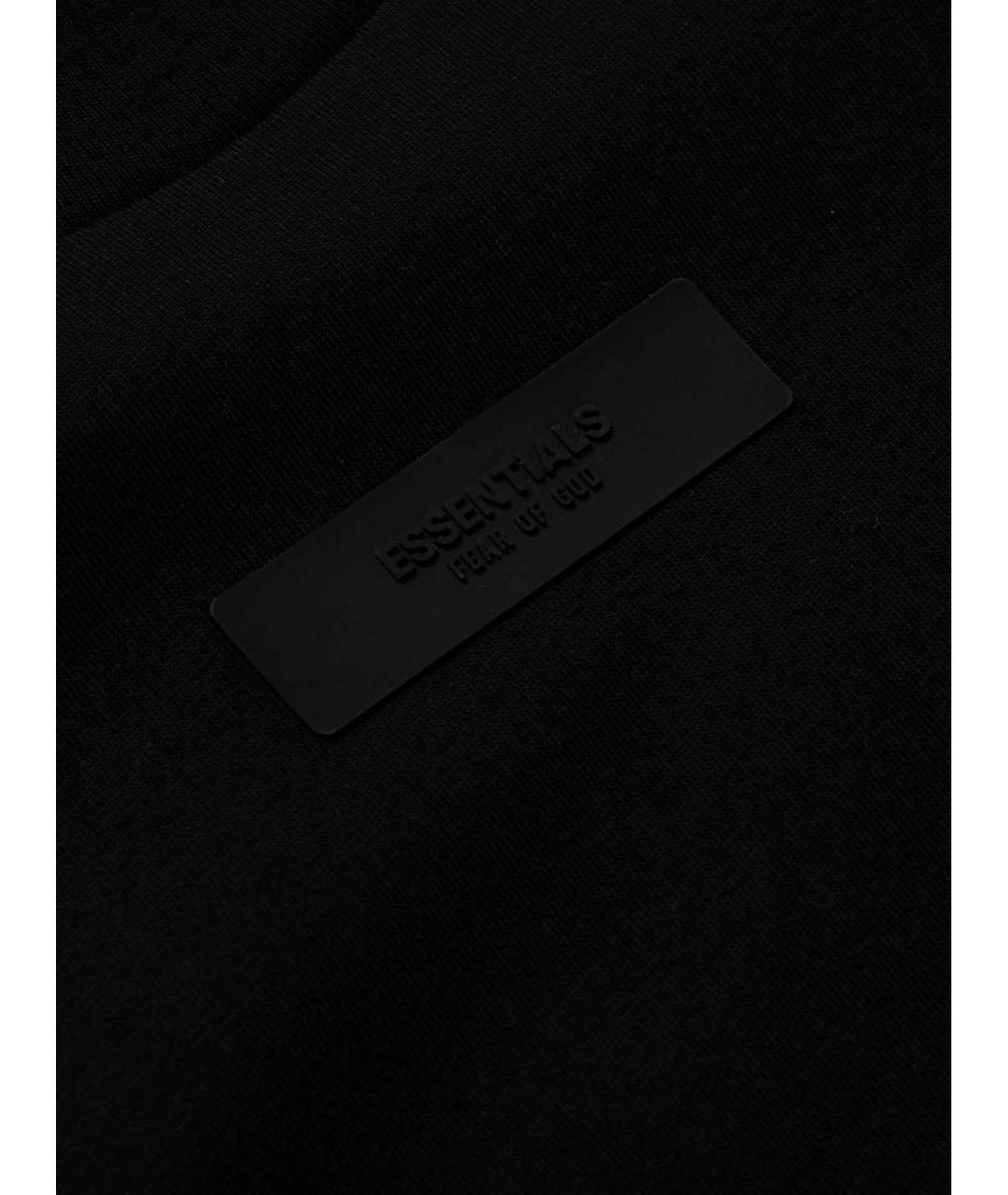 FEAR OF GOD ESSENTIALS Черная хлопковая футболка, фото 3