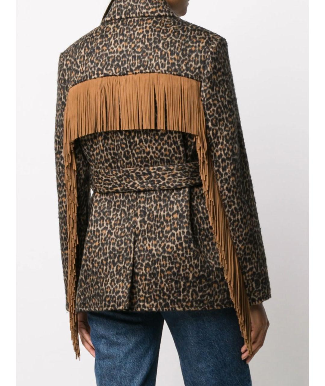 SAINT LAURENT Коричневый шерстяной жакет/пиджак, фото 5