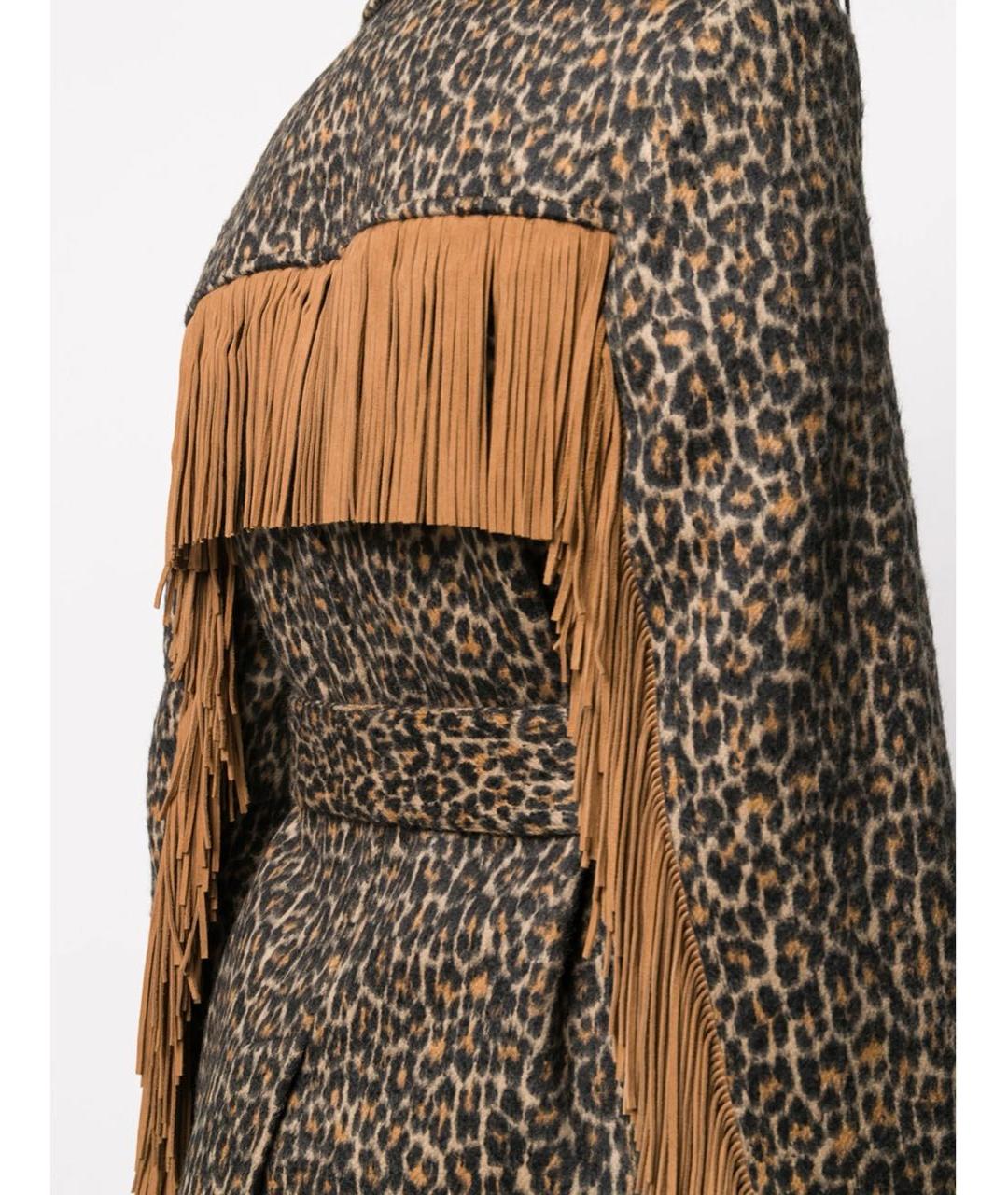 SAINT LAURENT Коричневый шерстяной жакет/пиджак, фото 4