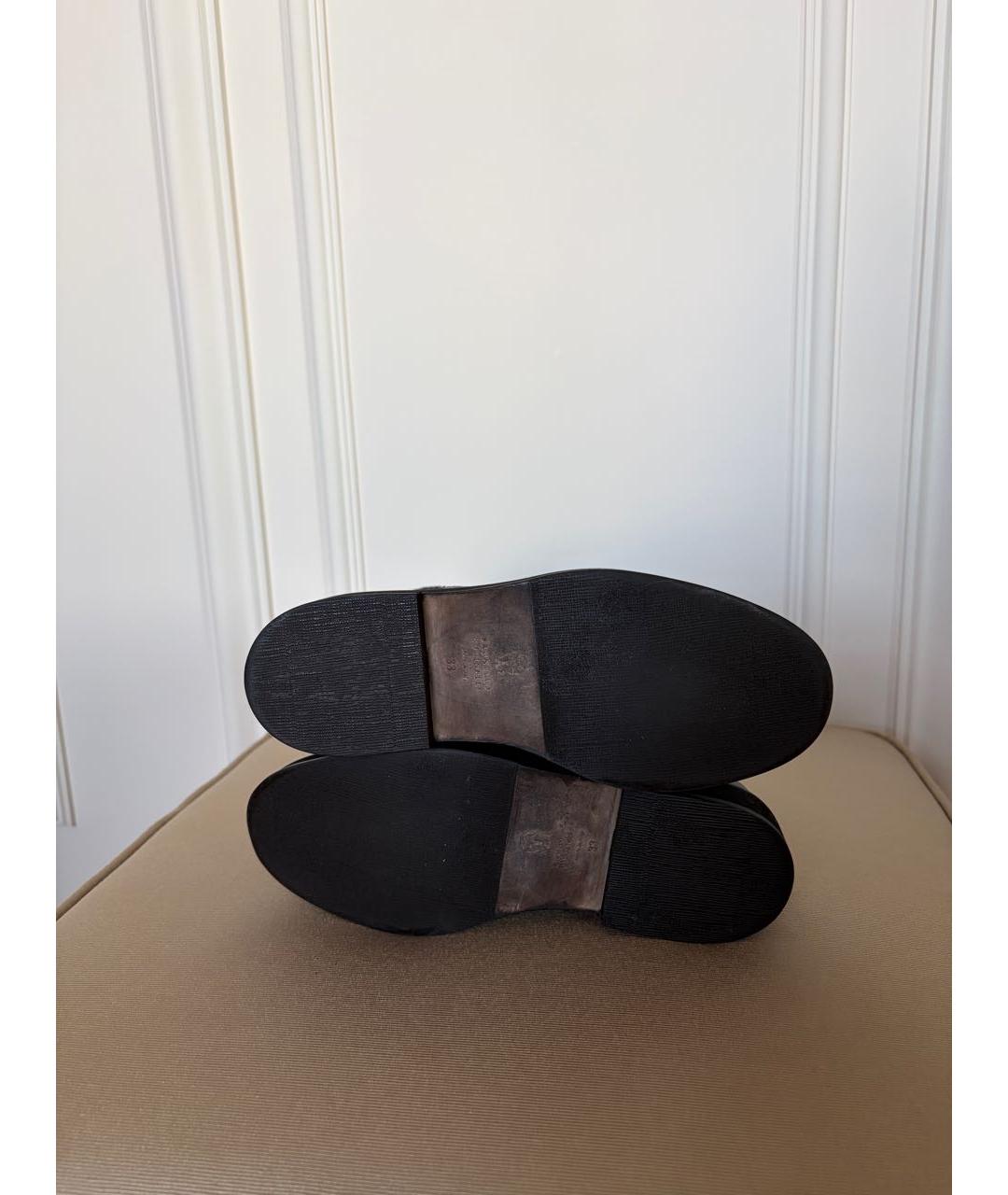 BRUNELLO CUCINELLI Серебряные кожаные ботинки, фото 7