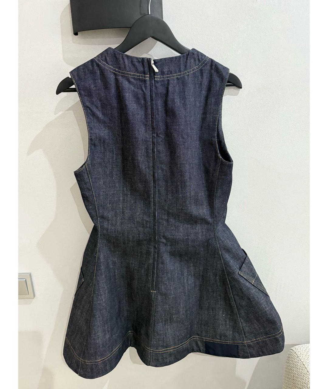 CHRISTIAN DIOR Синий деним сарафан, фото 2