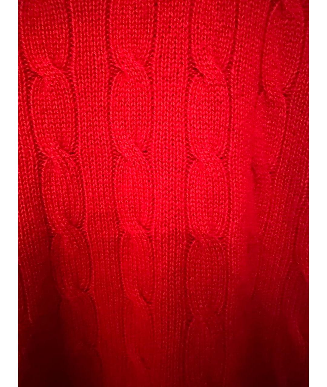 POLO RALPH LAUREN Красный кашемировый джемпер / свитер, фото 4