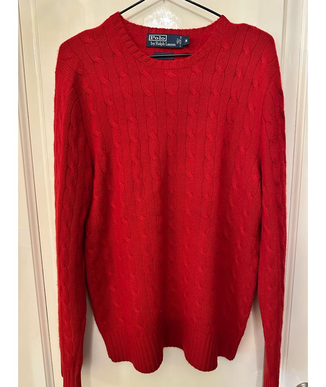 POLO RALPH LAUREN Красный кашемировый джемпер / свитер, фото 5