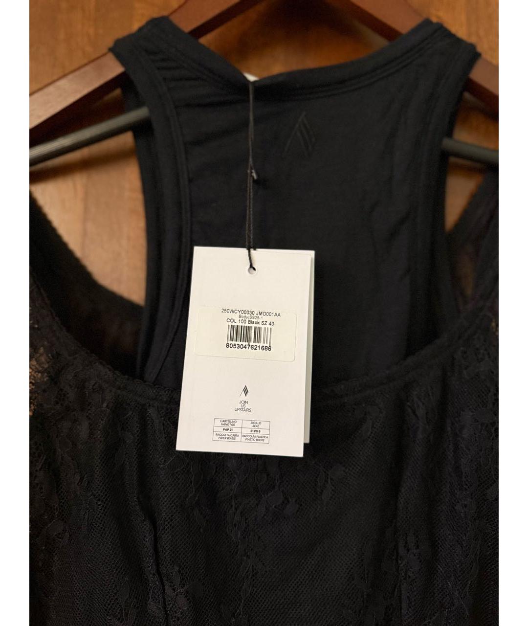 THE ATTICO Черная кашемировая майка, фото 2