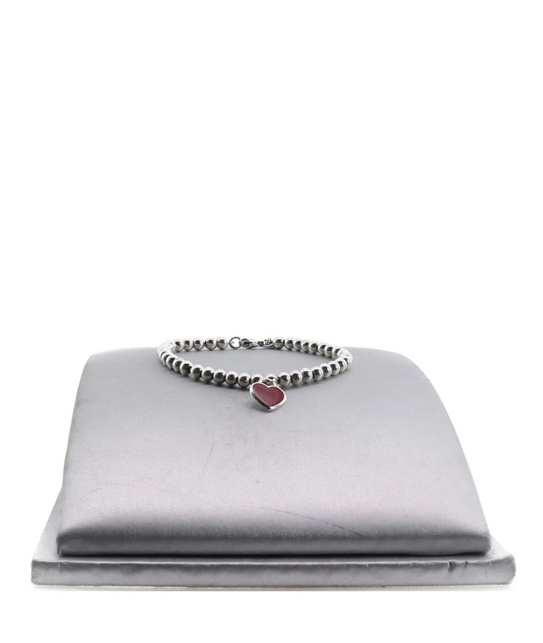 TIFFANY&CO Красный серебряный браслет, фото 2