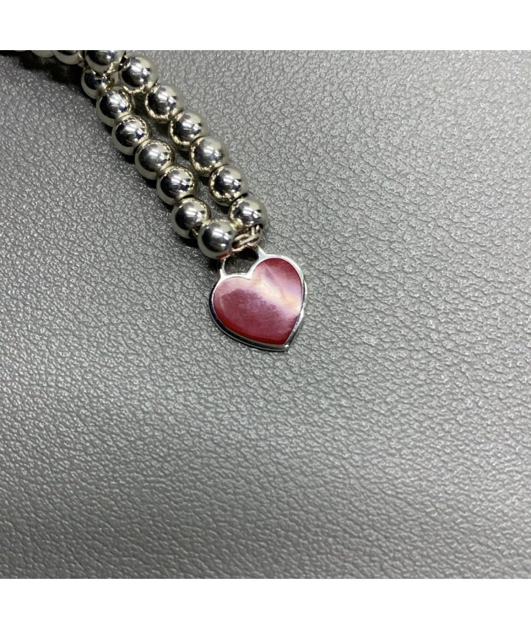 TIFFANY&CO Красный серебряный браслет, фото 5