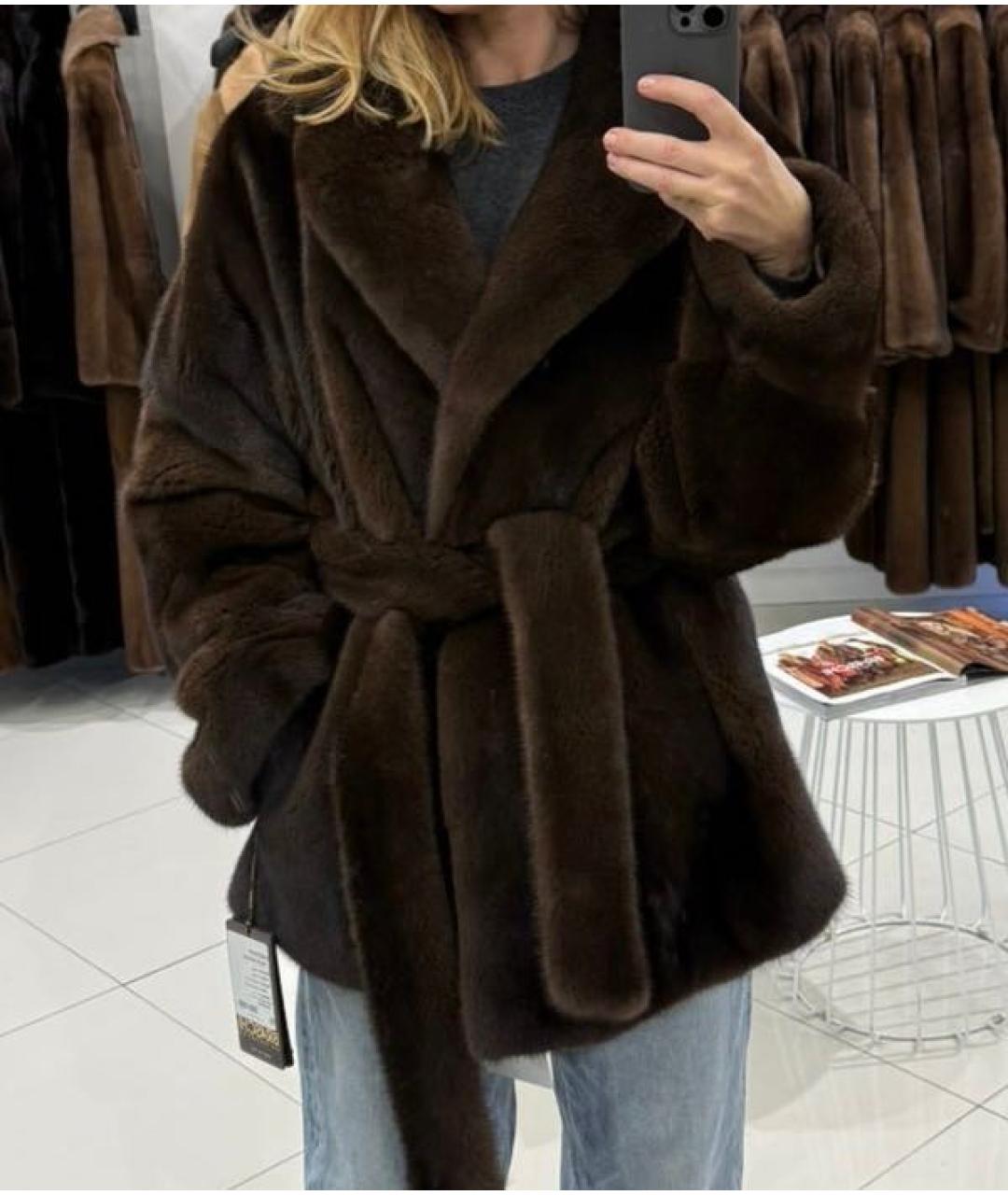 BRASCHI Коричневая шуба, фото 5