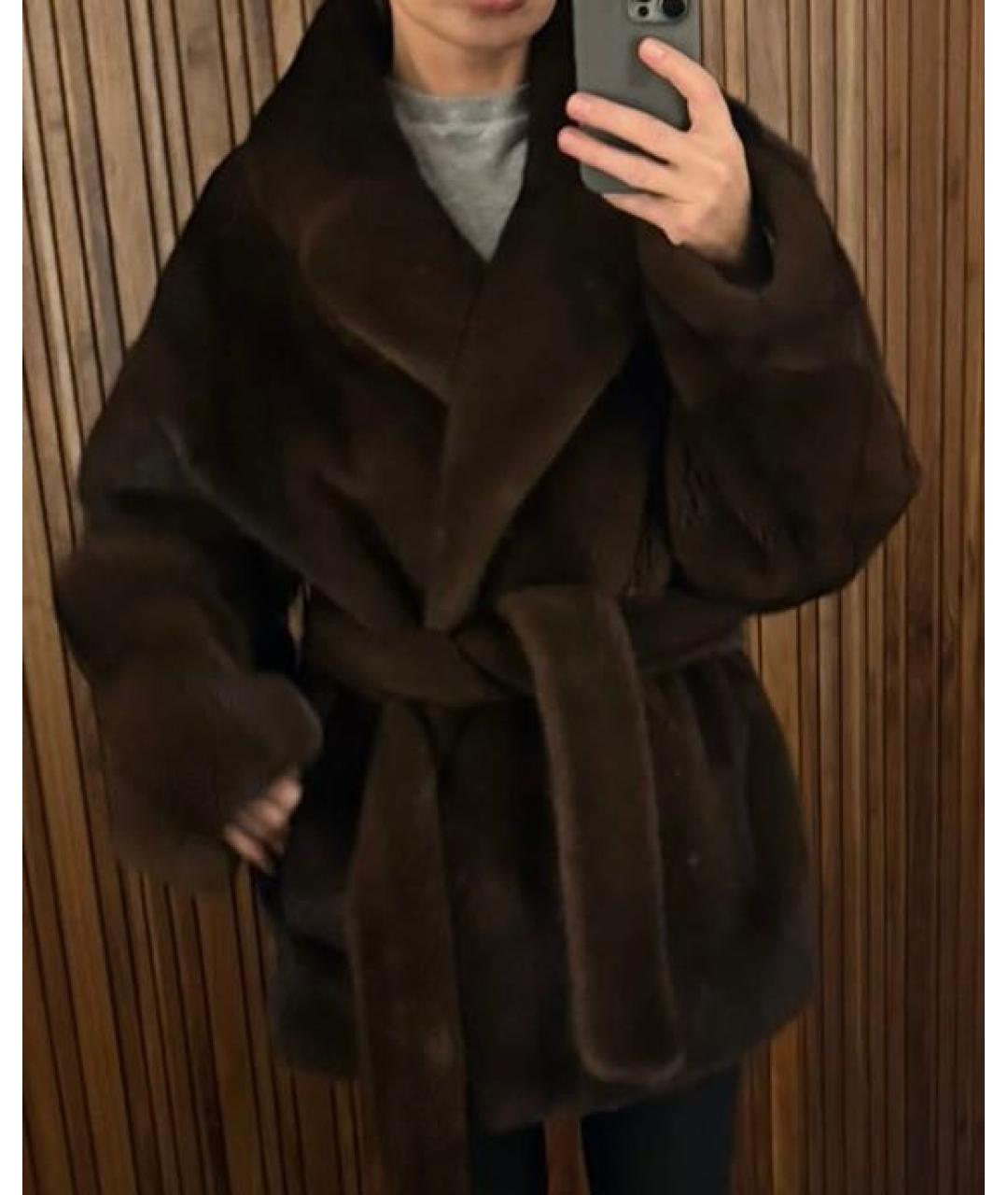 BRASCHI Коричневая шуба, фото 4