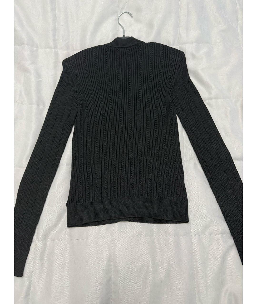 BALMAIN Черный вискозный кардиган, фото 2