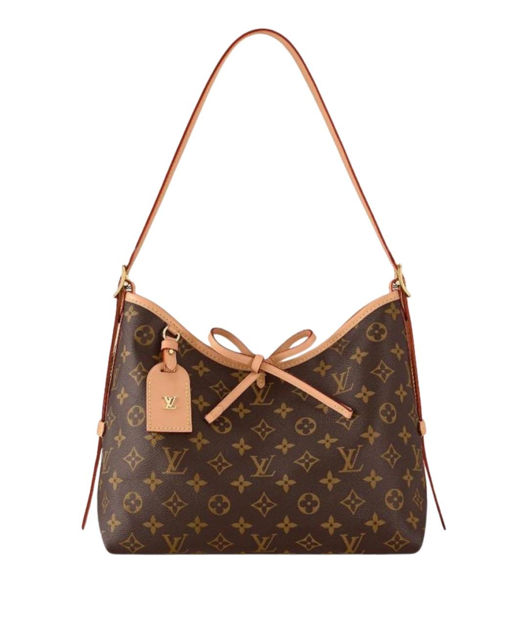 LOUIS VUITTON Коричневая кожаная сумка через плечо, фото 1