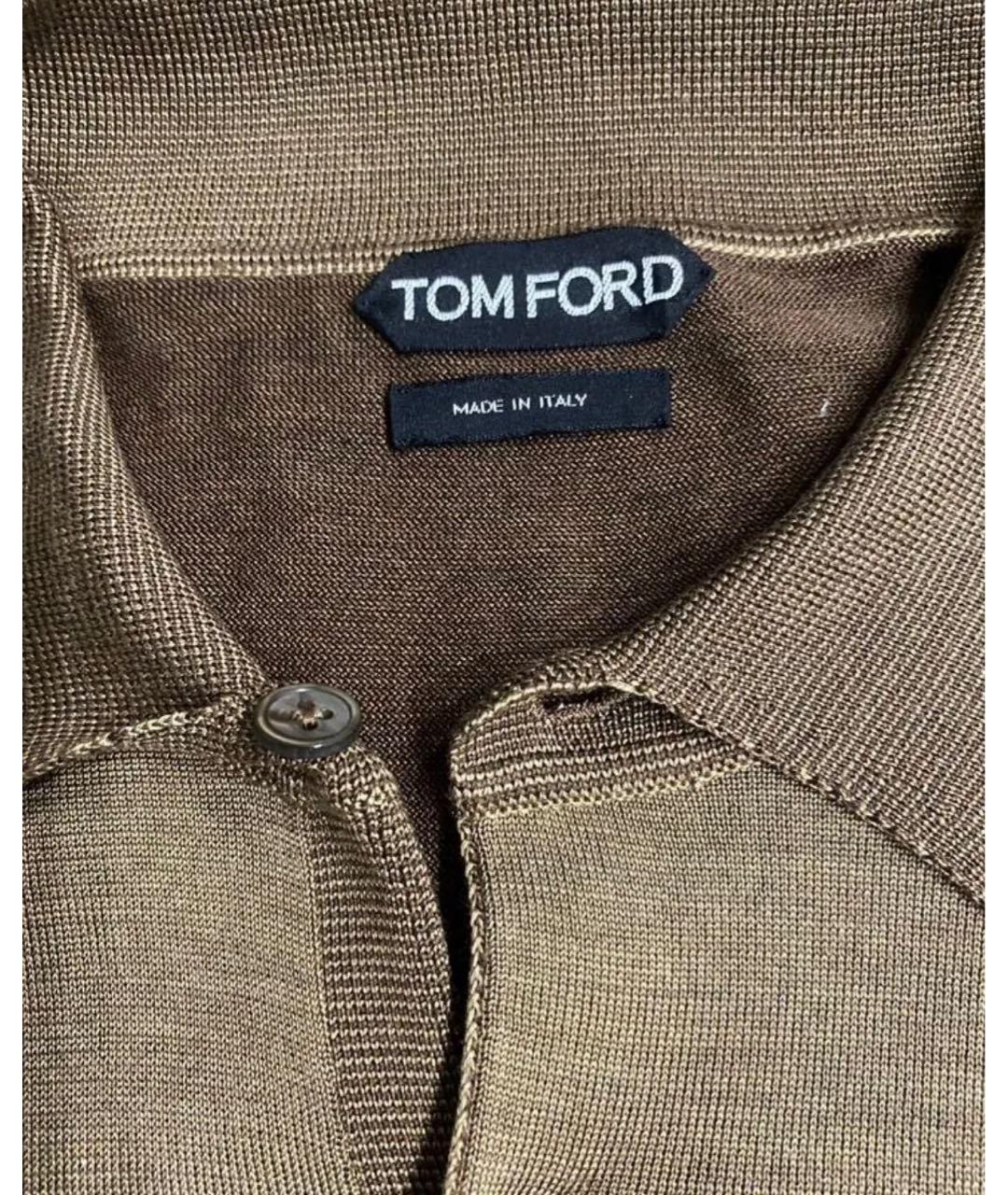 TOM FORD Коричневая футболка, фото 4