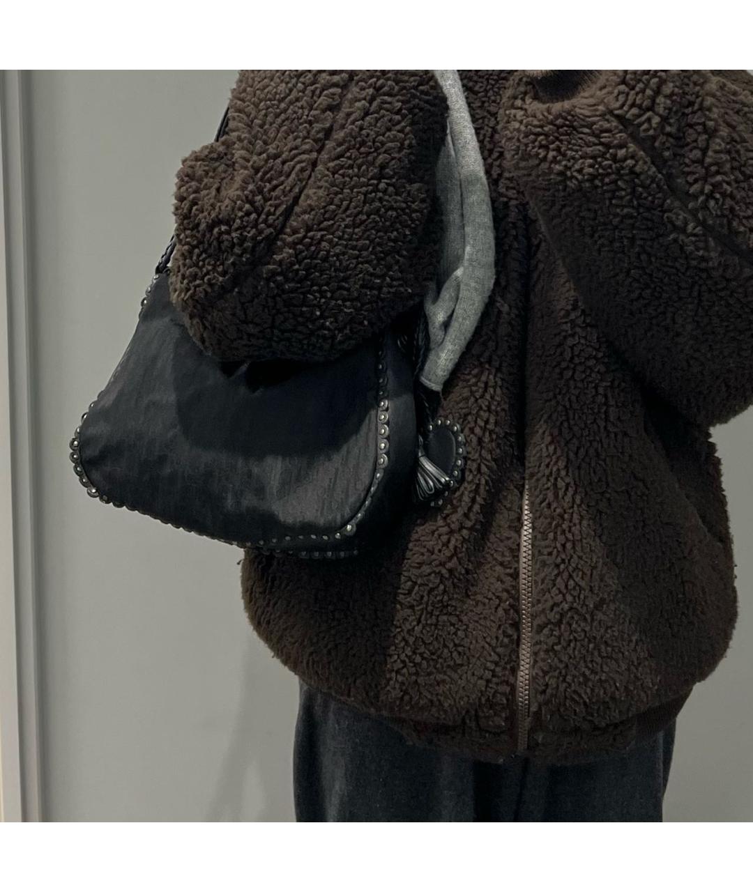 CHRISTIAN DIOR Черная тканевая сумка с короткими ручками, фото 4