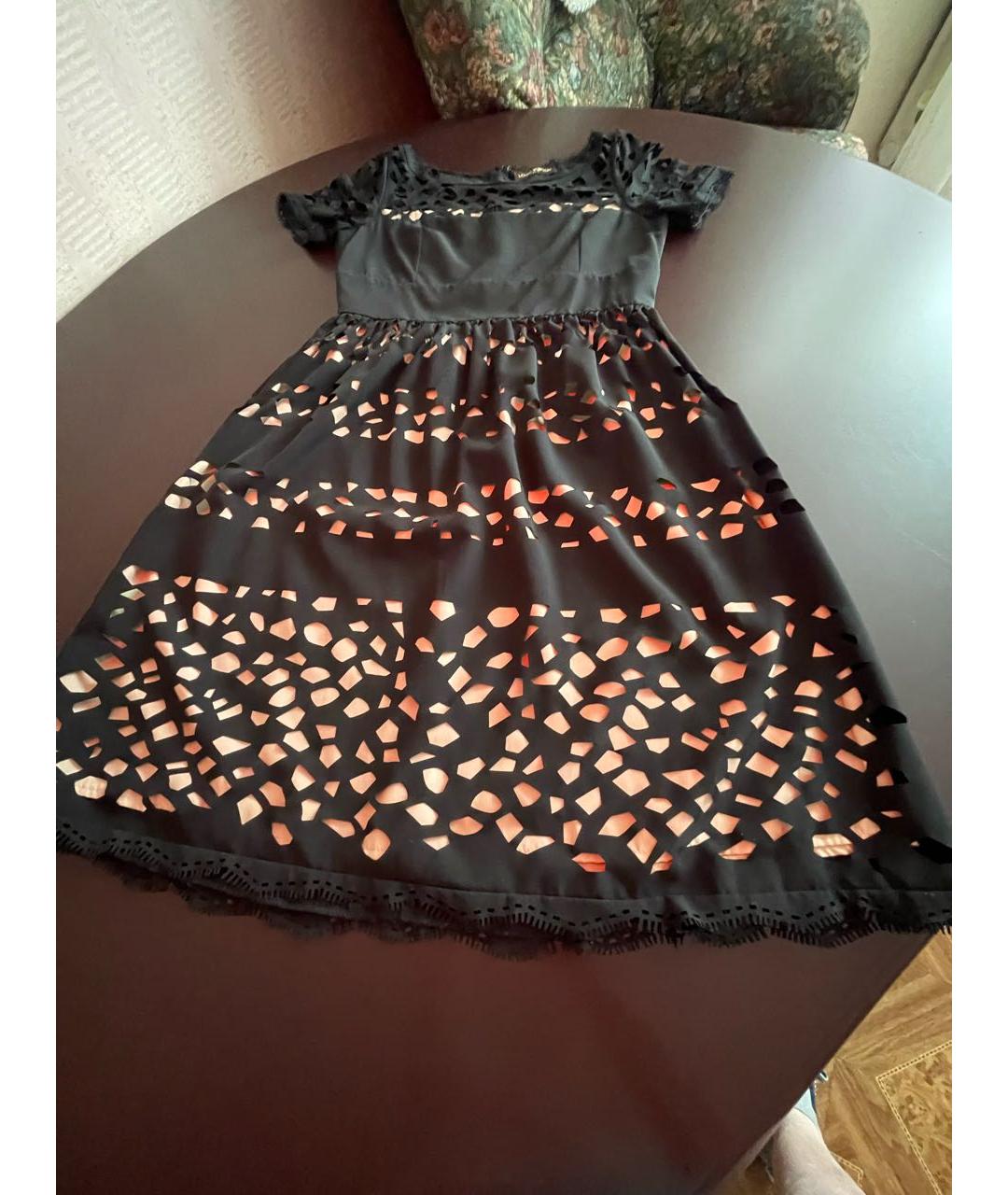 LOUIS VUITTON Черное шелковое повседневное платье, фото 3