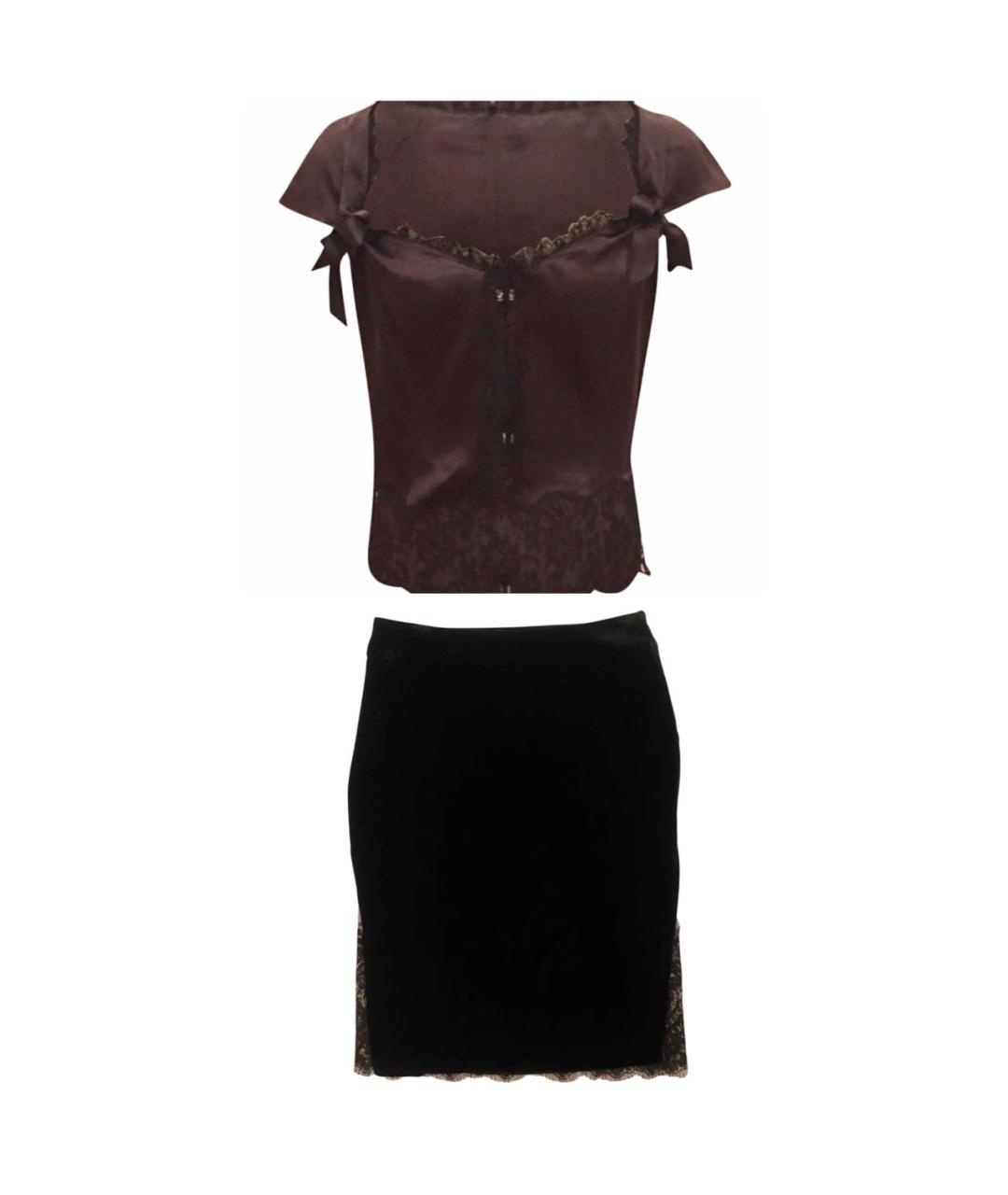 VALENTINO Черный костюм с юбками, фото 1