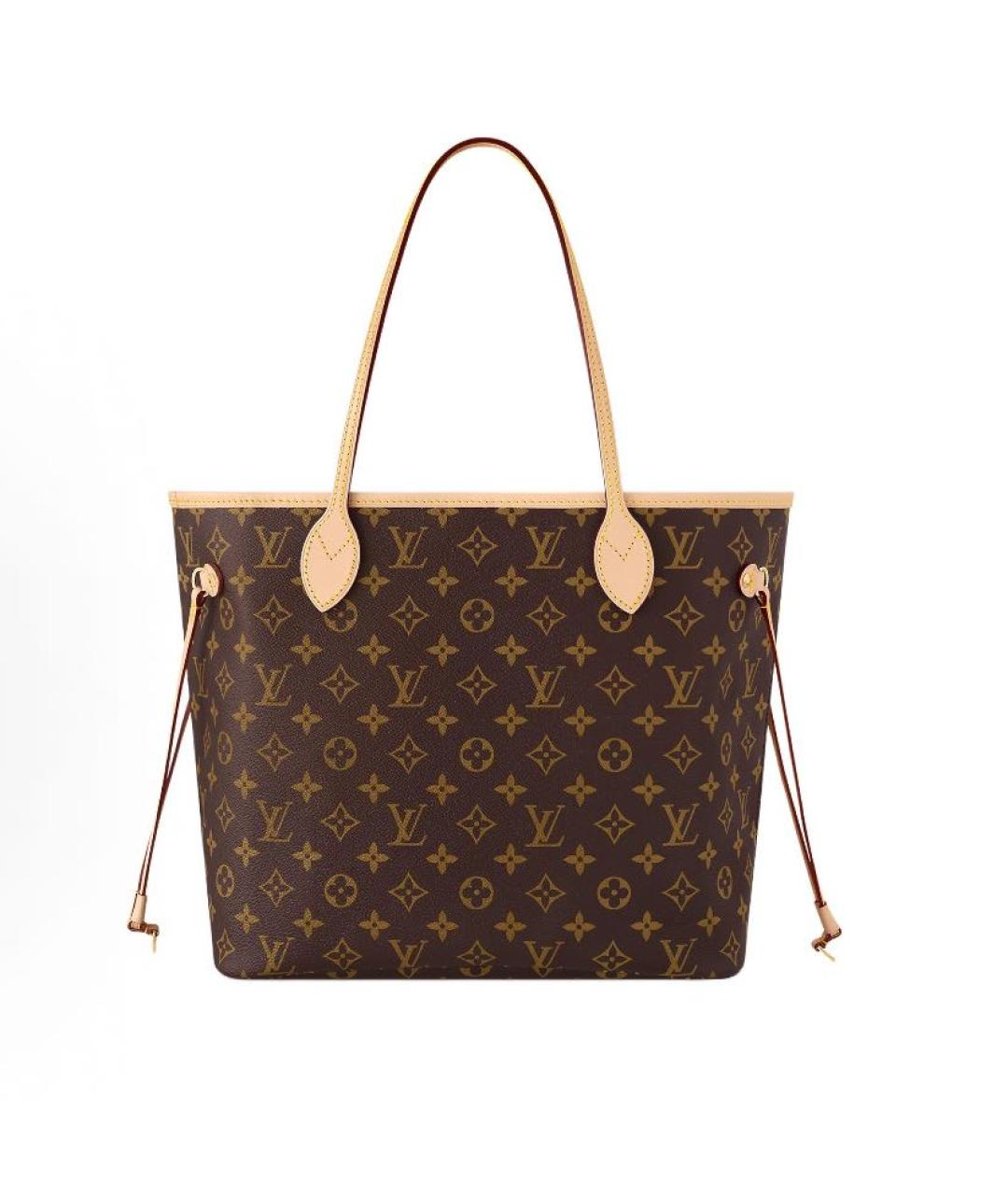 LOUIS VUITTON Коричневая кожаная сумка тоут, фото 5