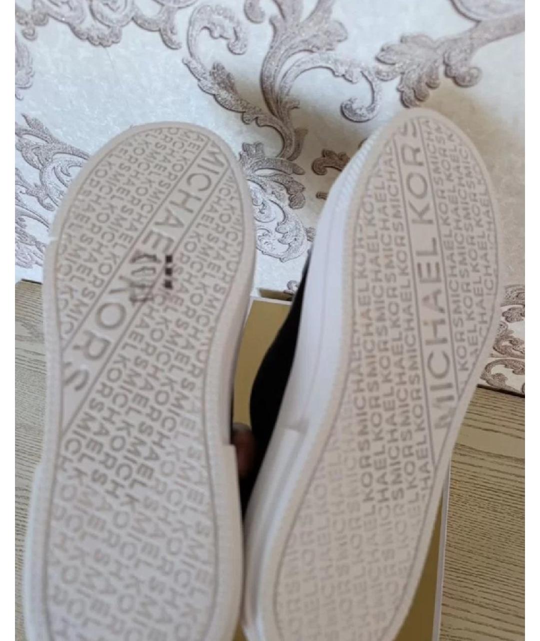 MICHAEL KORS Черные текстильные кеды, фото 3