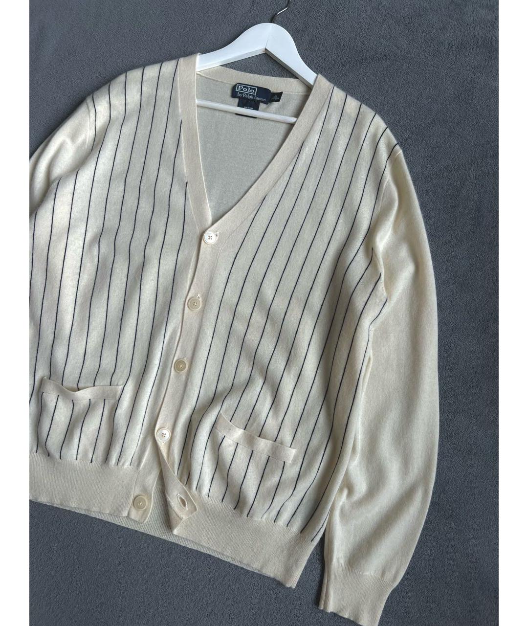 POLO RALPH LAUREN Бежевый кашемировый кардиган, фото 2