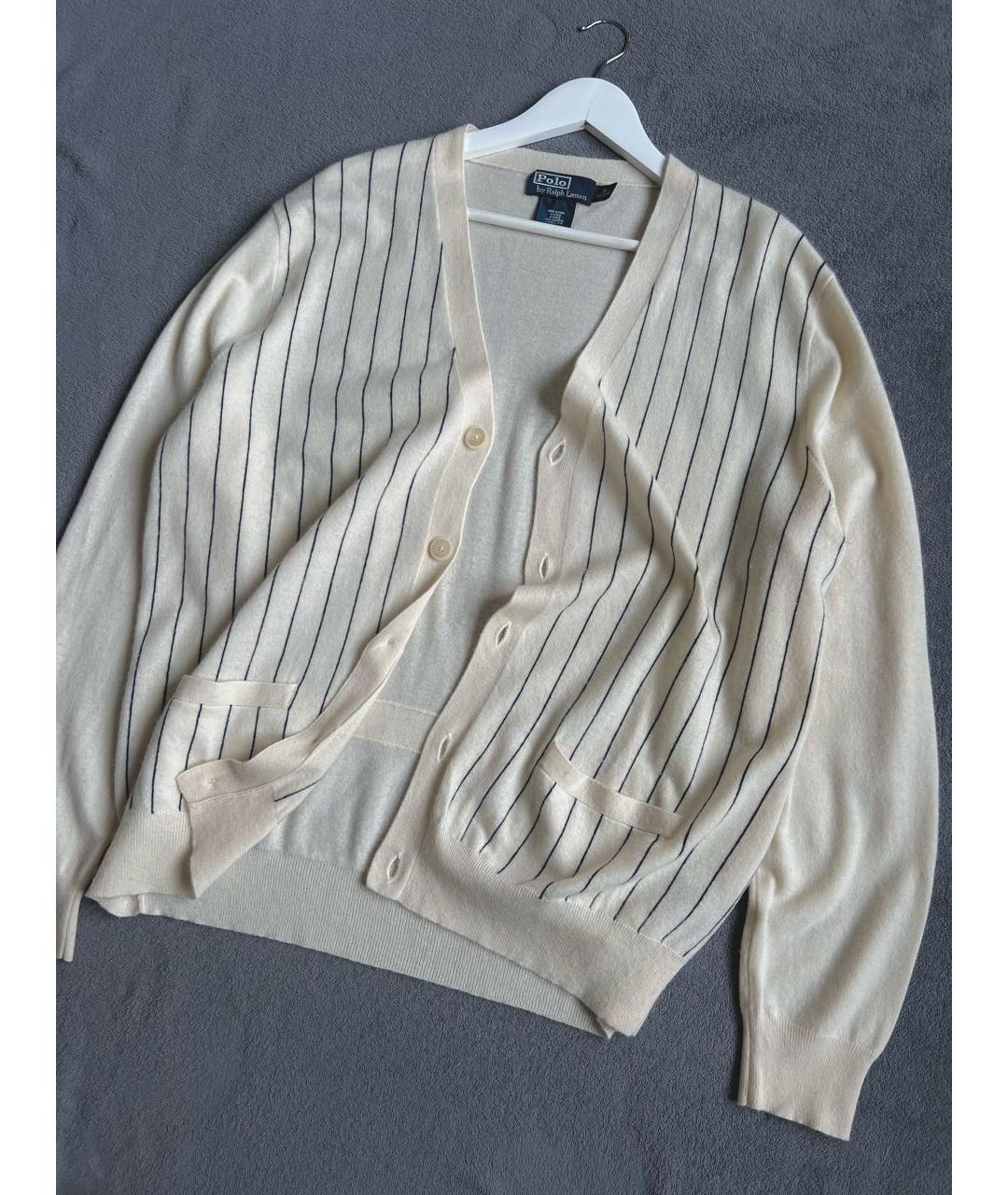 POLO RALPH LAUREN Бежевый кашемировый кардиган, фото 7