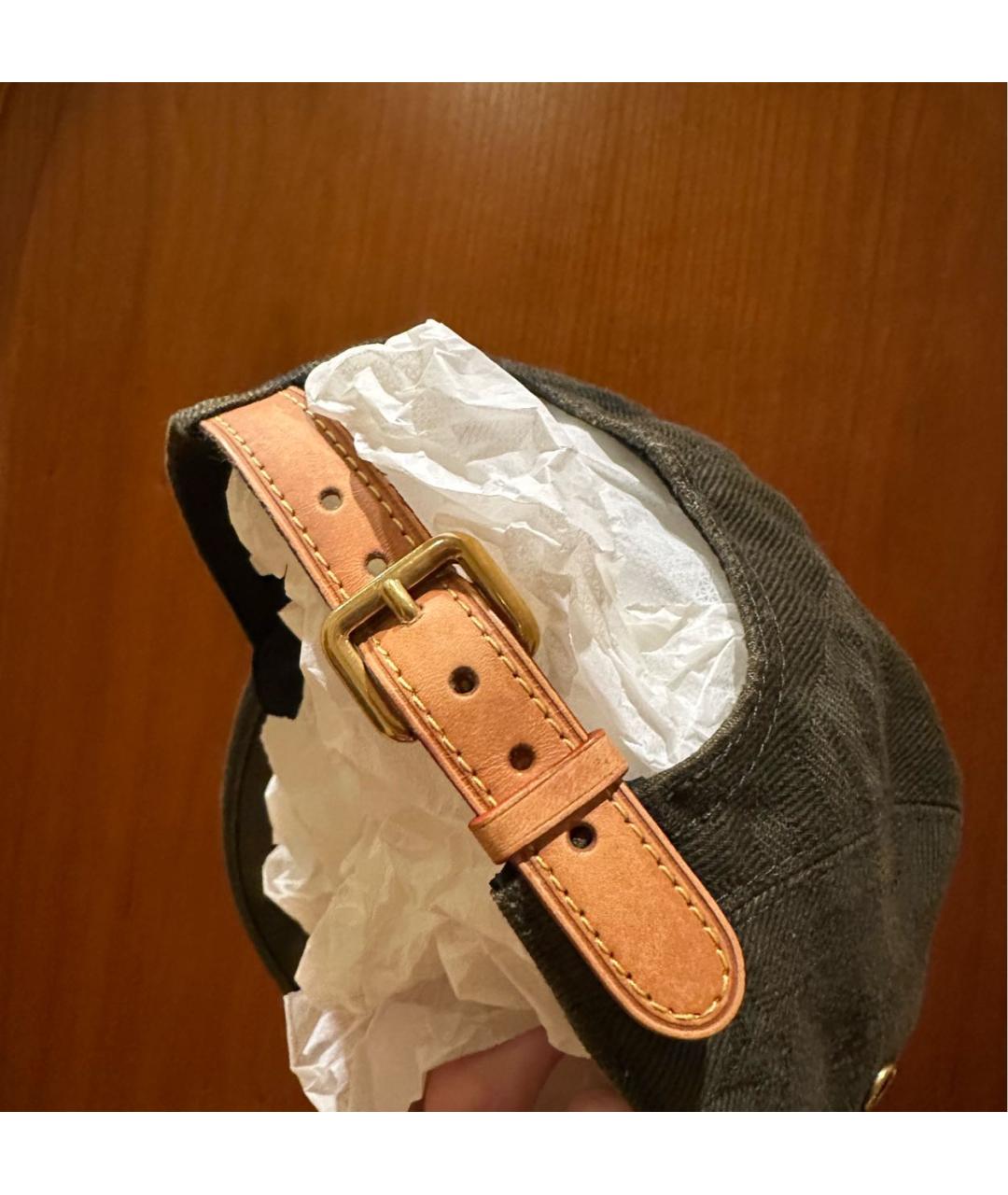 LOUIS VUITTON Хаки хлопковая кепка/бейсболка, фото 8