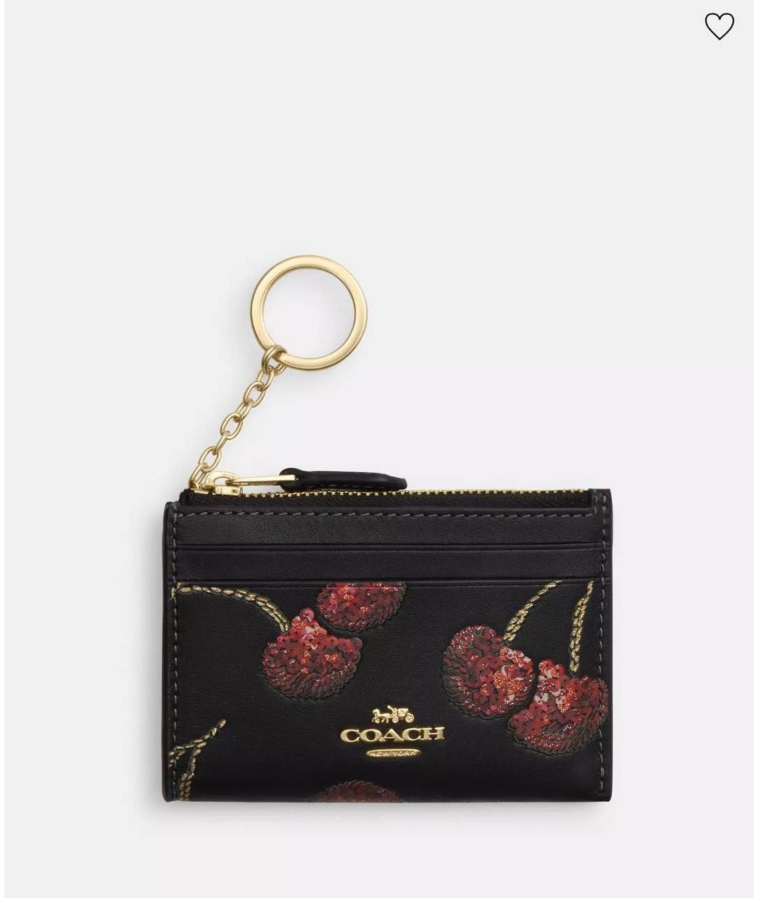 COACH Черный кожаный кардхолдер, фото 3