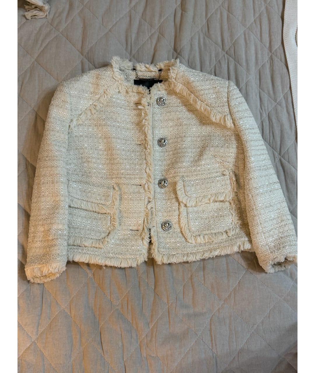 PHILIPP PLEIN Бежевый хлопковый жакет/пиджак, фото 5