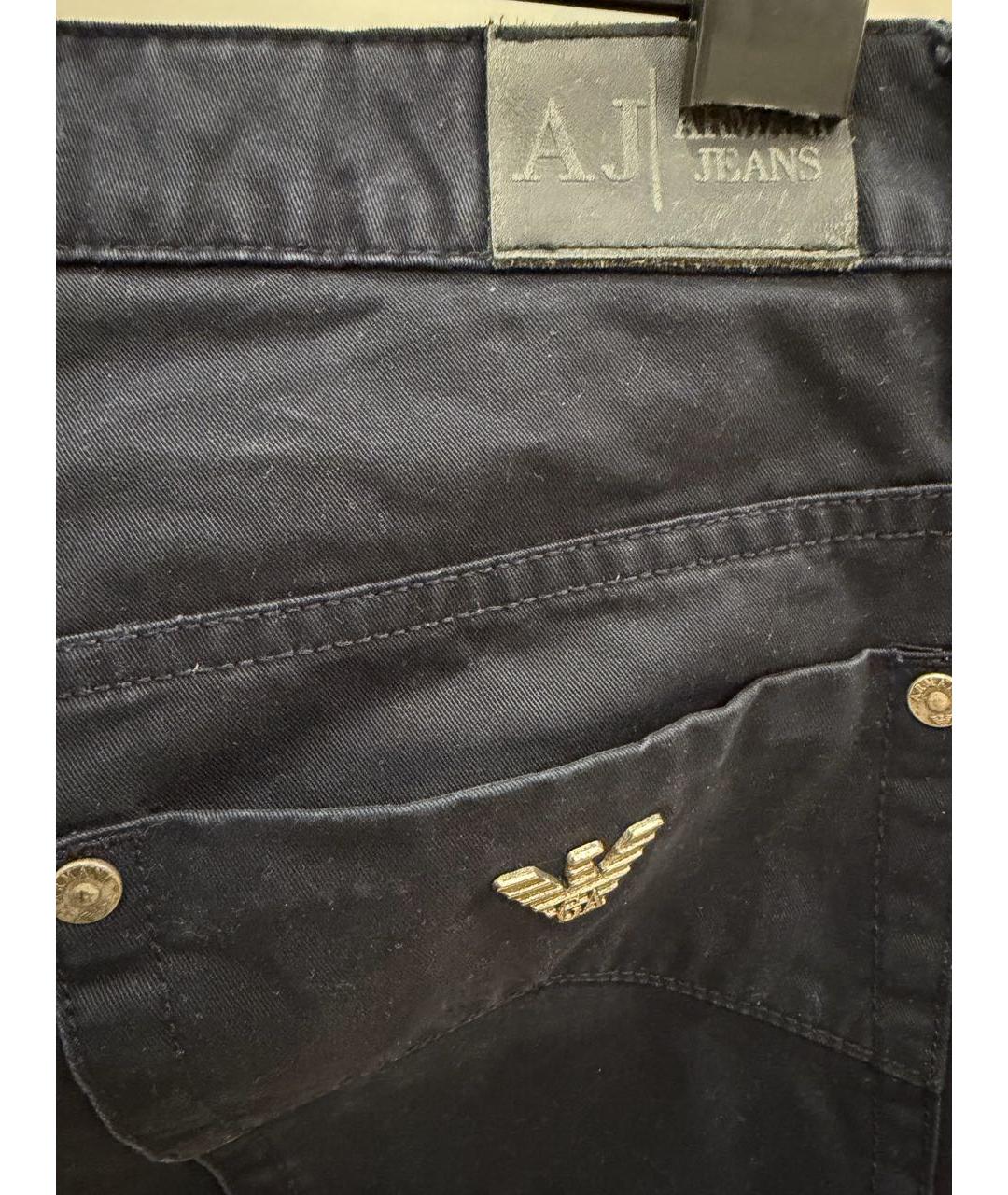 ARMANI JEANS Темно-синие хлопковые детские джинсы, фото 4
