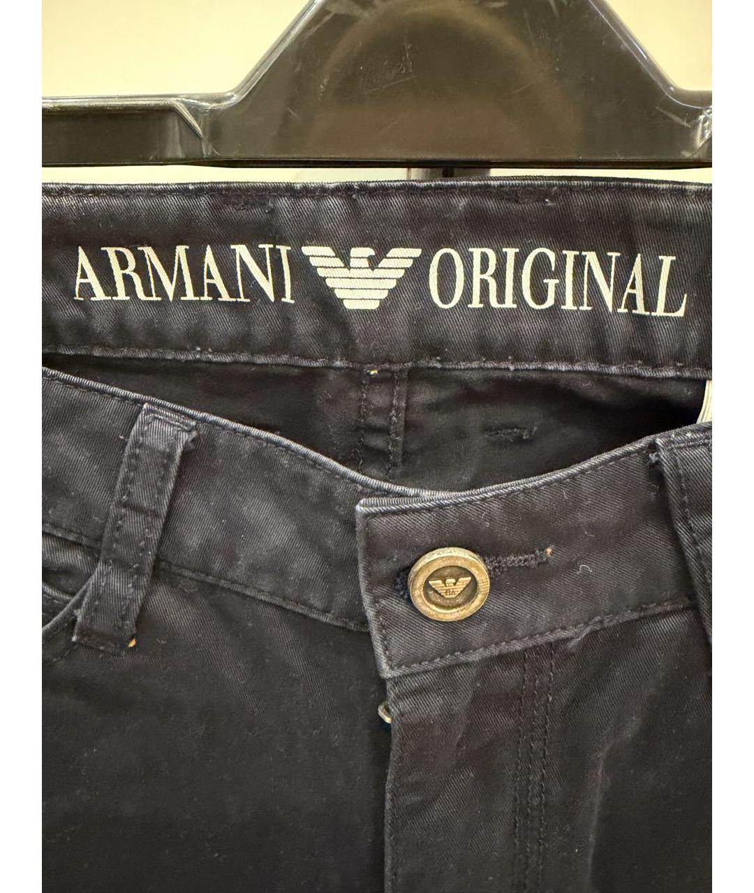 ARMANI JEANS Темно-синие хлопковые детские джинсы, фото 3