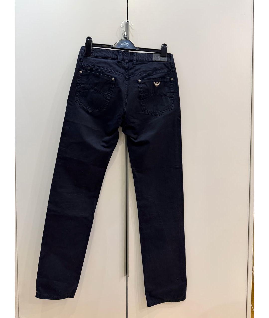ARMANI JEANS Темно-синие хлопковые детские джинсы, фото 2
