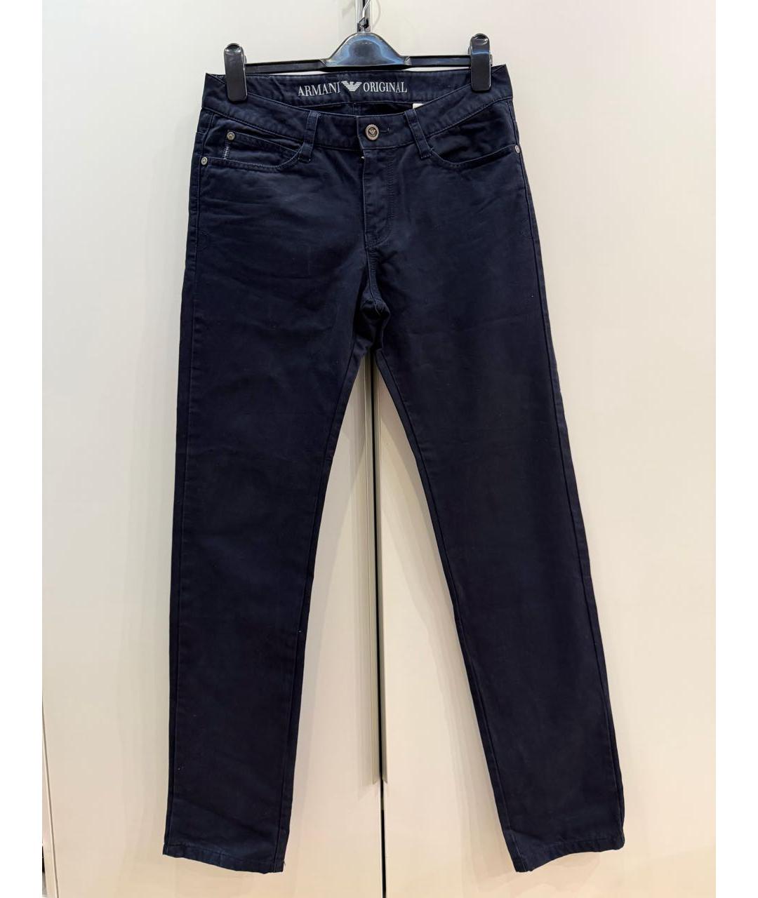 ARMANI JEANS Темно-синие хлопковые детские джинсы, фото 7