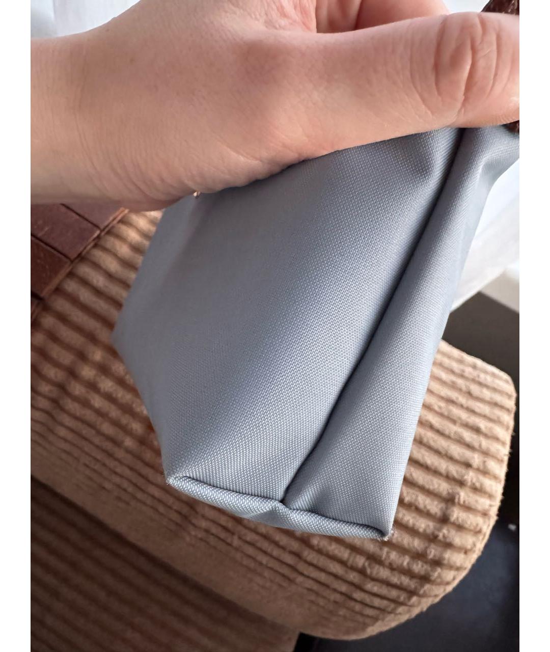 LONGCHAMP Голубая сумка с короткими ручками, фото 4