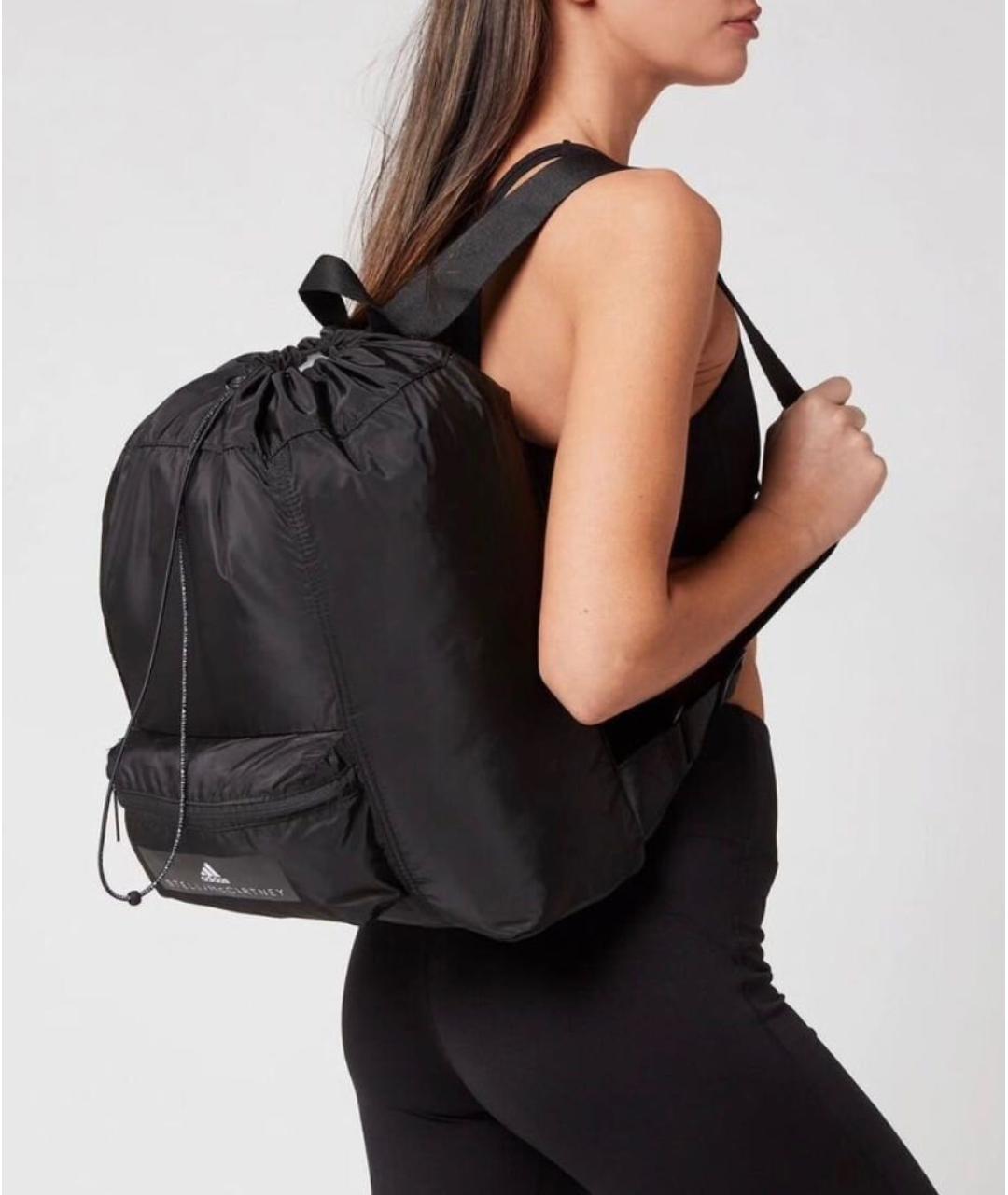 ADIDAS BY STELLA MCCARTNEY Черный тканевый рюкзак, фото 4