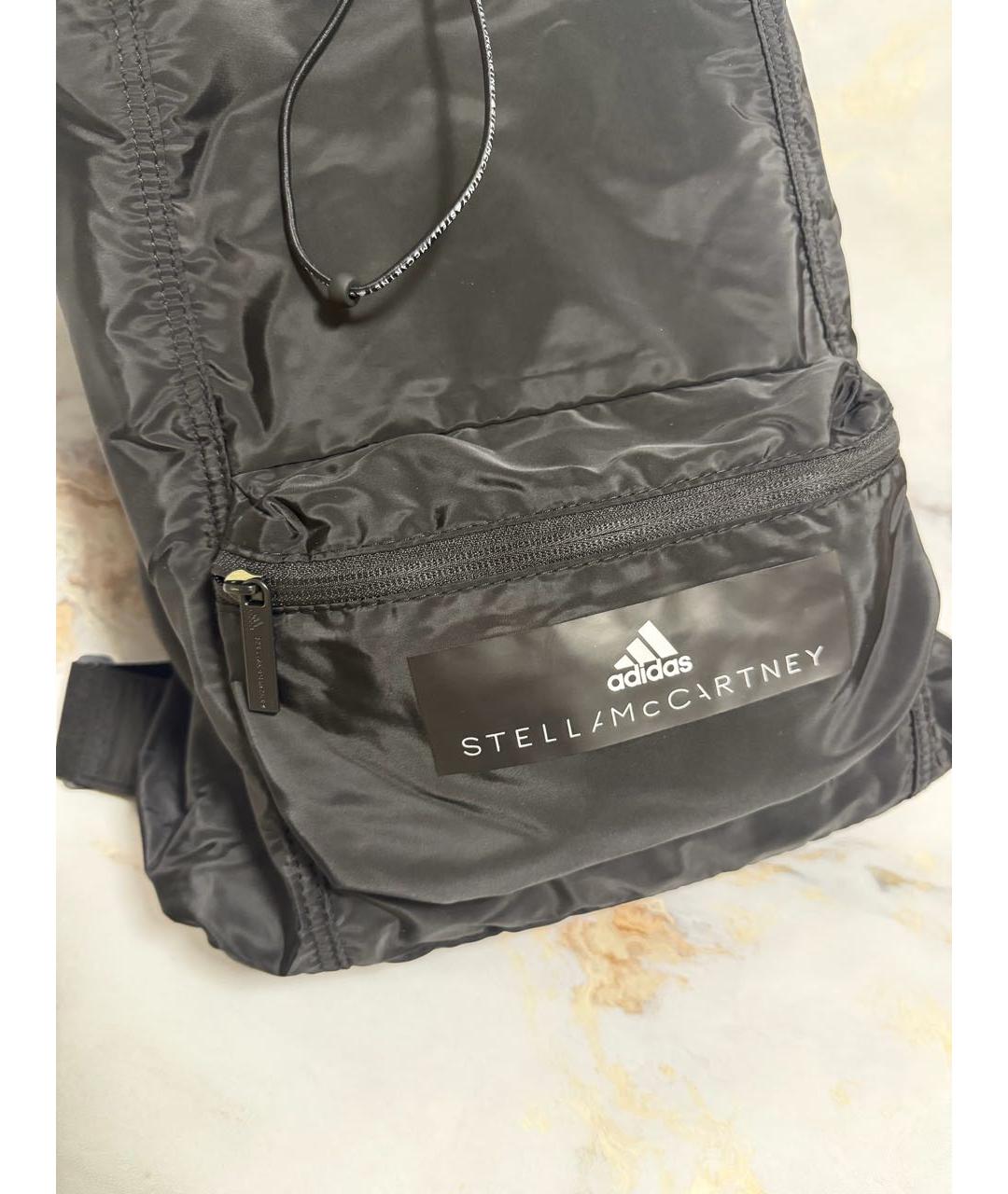 ADIDAS BY STELLA MCCARTNEY Черный тканевый рюкзак, фото 6
