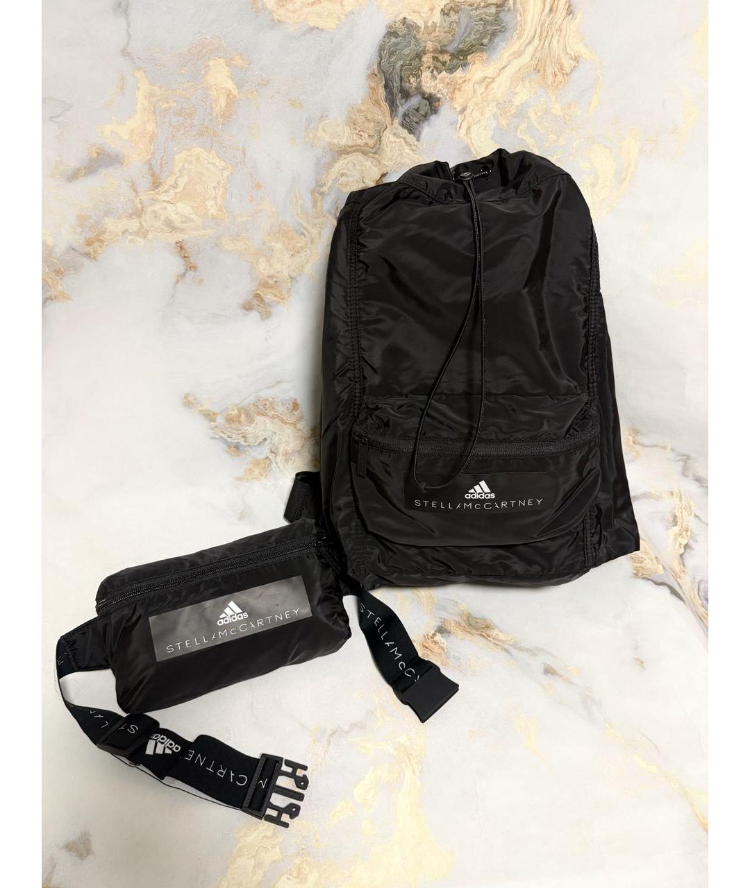 ADIDAS BY STELLA MCCARTNEY Черный тканевый рюкзак, фото 2