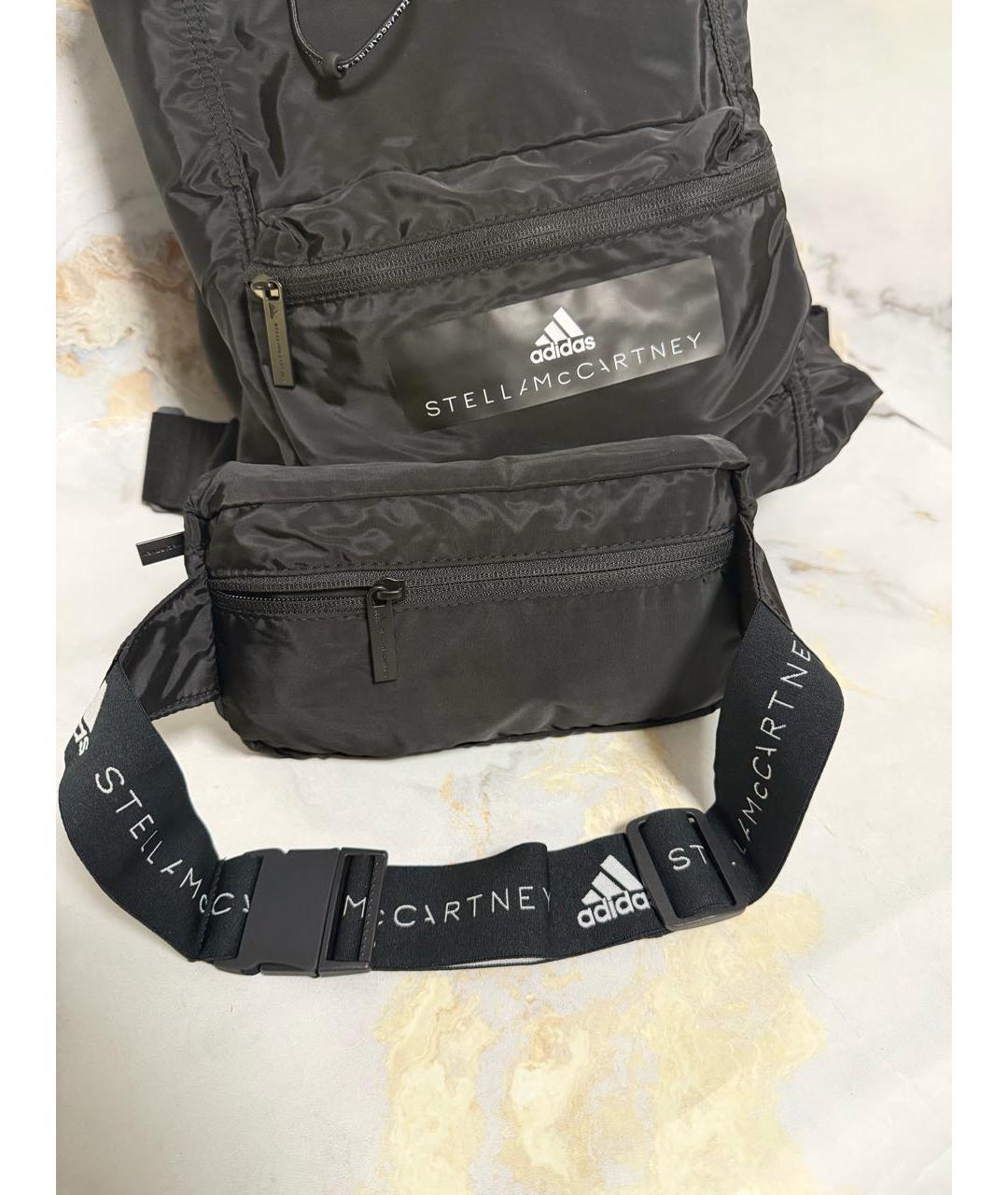 ADIDAS BY STELLA MCCARTNEY Черный тканевый рюкзак, фото 7
