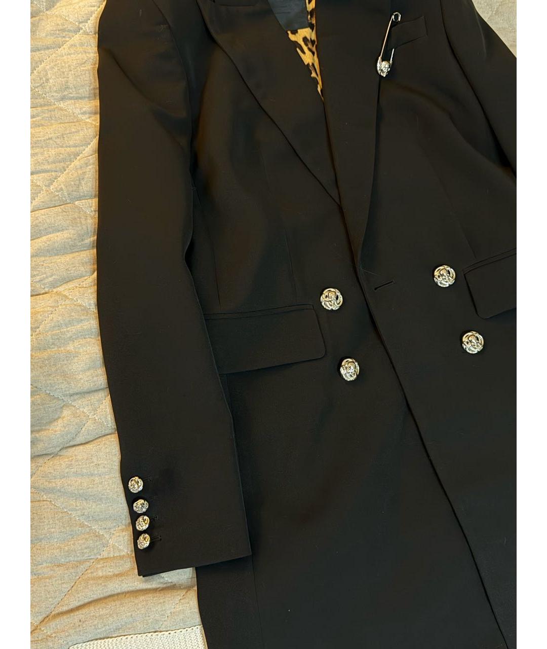 PHILIPP PLEIN Черный вискозный жакет/пиджак, фото 3